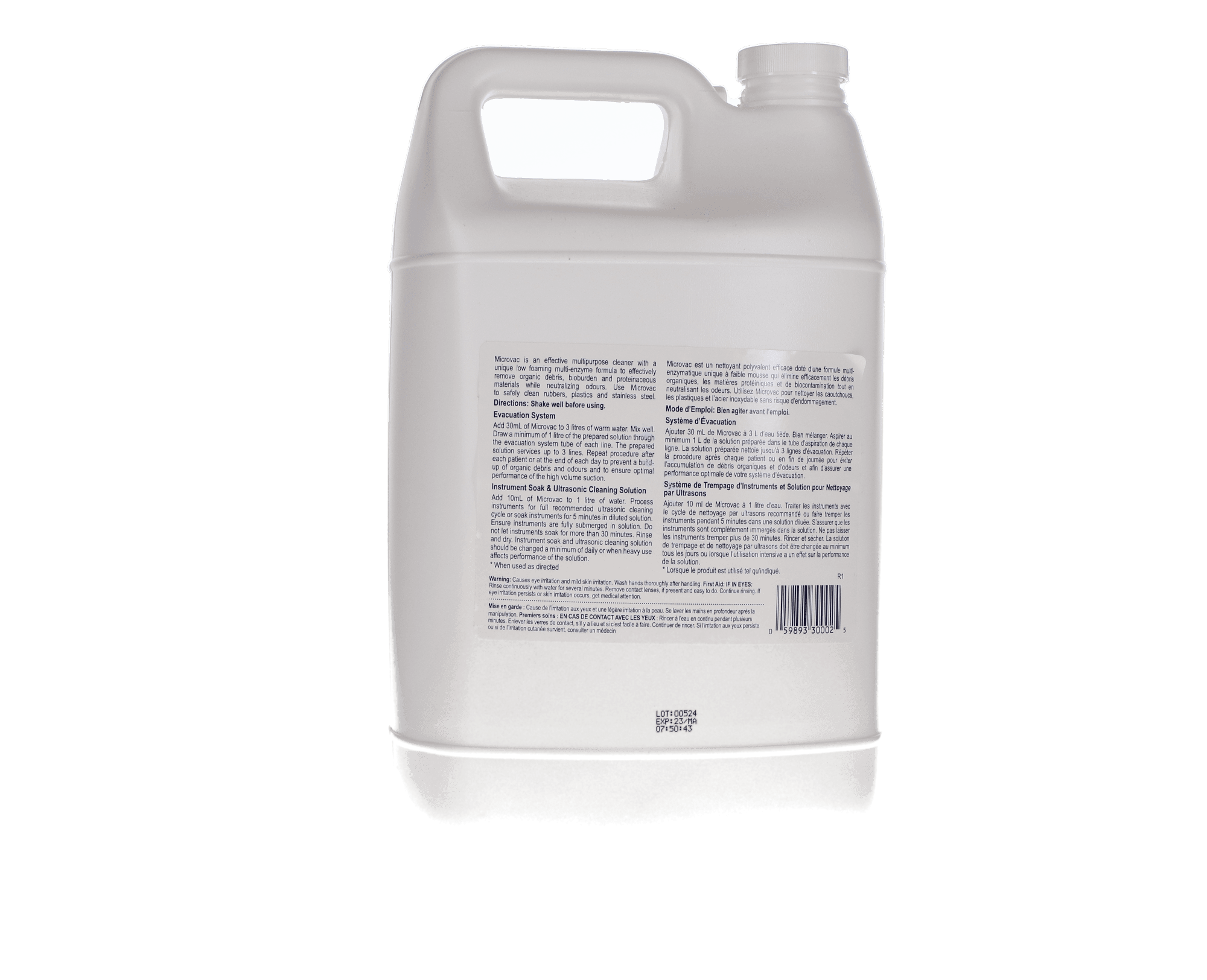 Germiphene Microbex Microvac Dual-Purpose Cleaning Solution, 4 L Bottle, 1/Pk, G-MICROVAC-XXL thumbnail 2