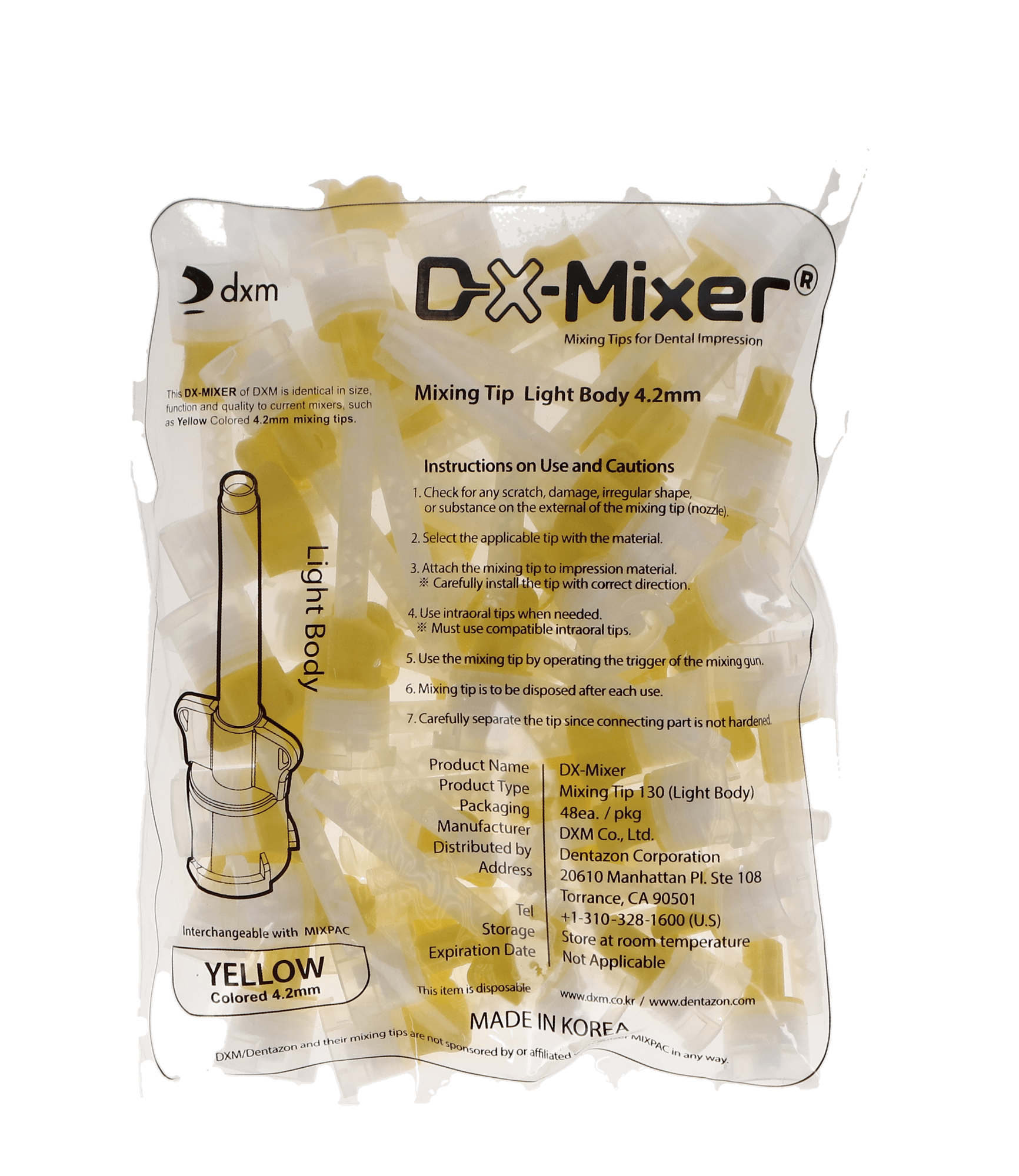 DX-Mixer #130 Light Body Mixing Tip, 1:1, 4.2mm, Gray Wings, 48/Pk, DX-4000Y thumbnail 4