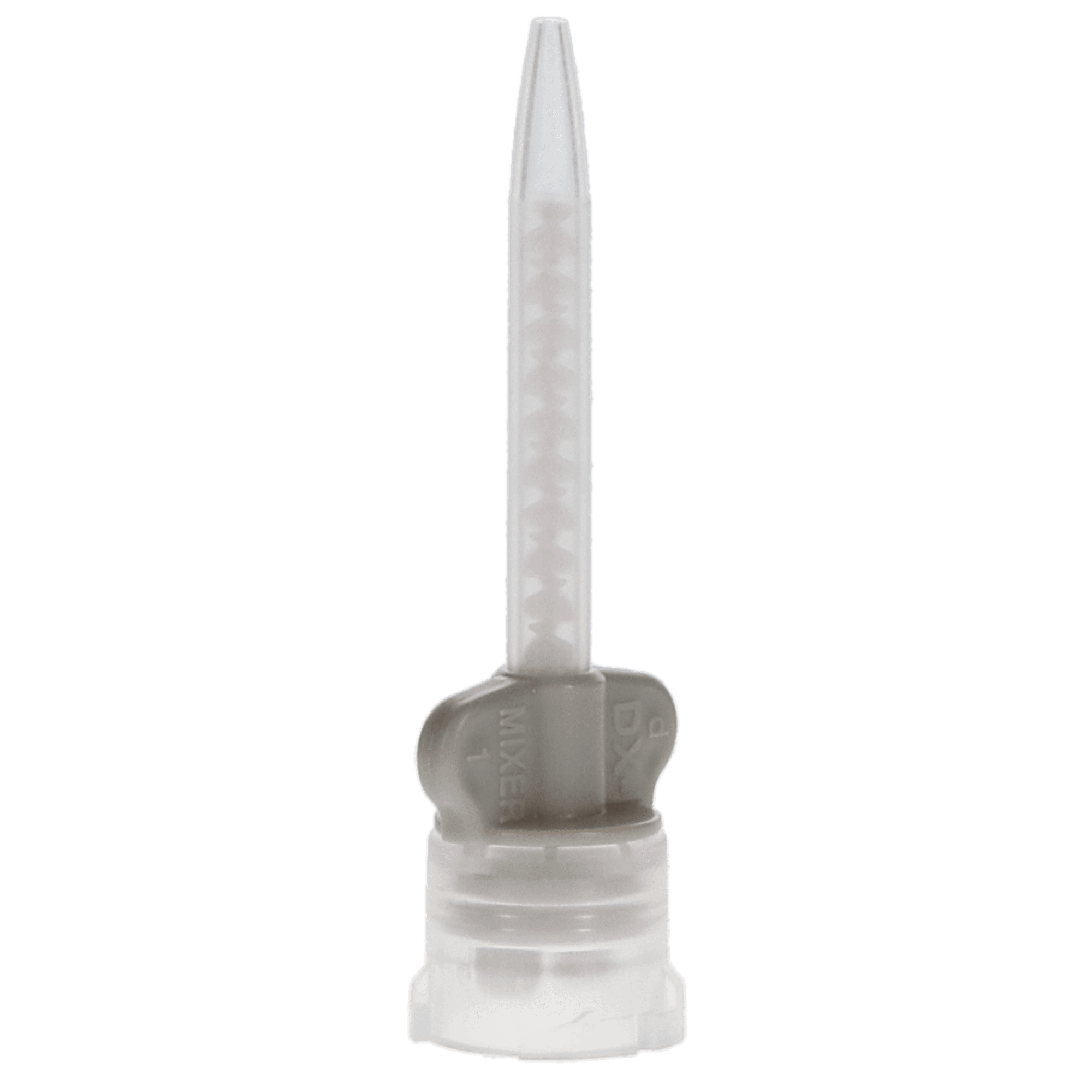 Dentazon DX-Mixer #160 Temporary Cement Long Mixing Tip, Universal, 1:1, Gray Wings, 48/Pk, DX-4000CL - DX-Mixer #160 Temporary Cement Long Mixing Tip Pack of 48 - Image 1