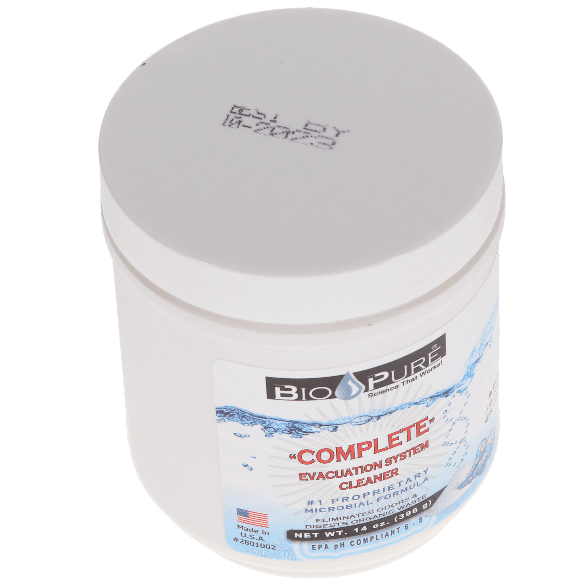 Bio-Pure eVac System Maintenance Cleaner, Powder, 14 oz Jar, 1/Pk, 2801002 thumbnail 4