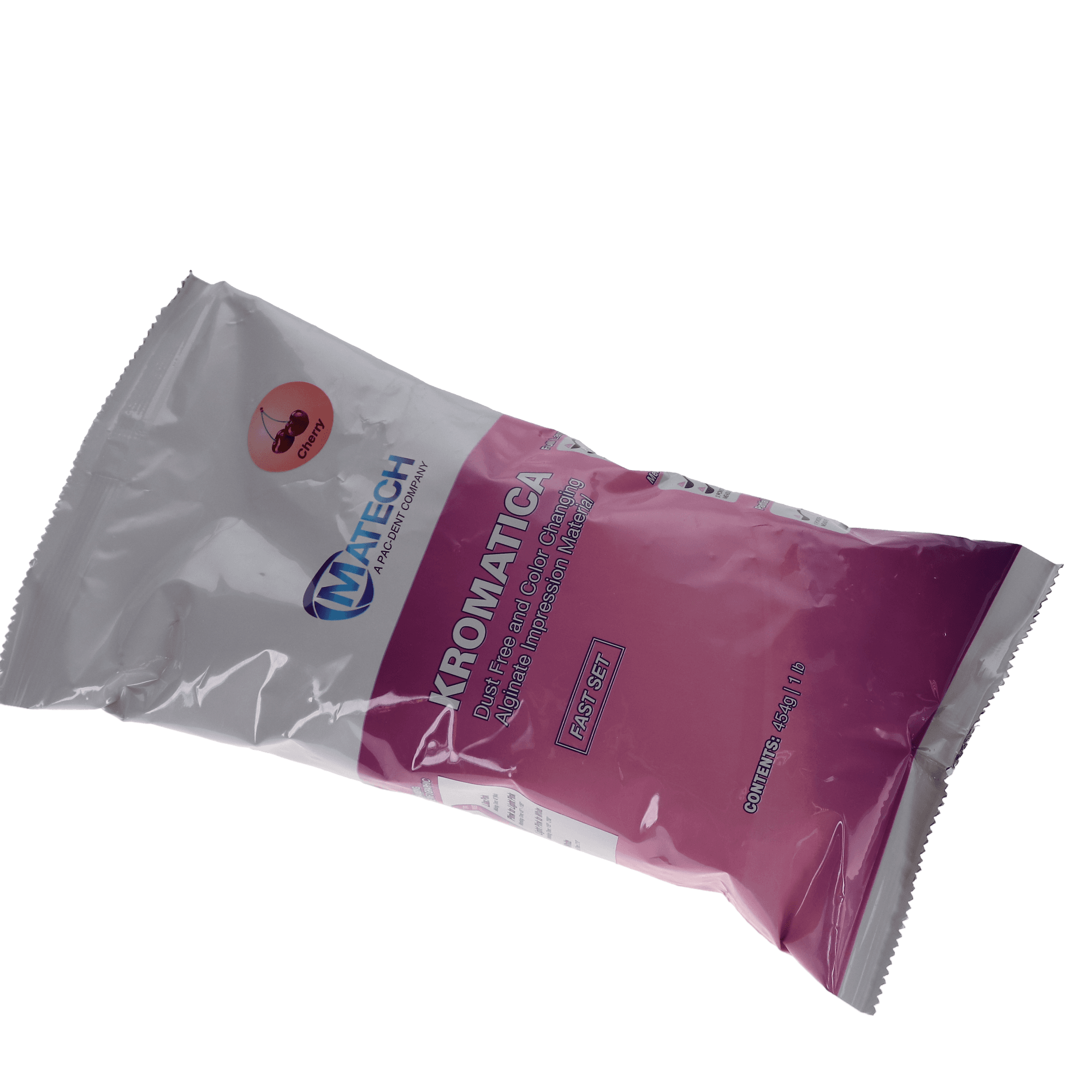 Kromatica Color-Changing Dust-Free Alginate Impression Material, Fast Set, Cherry, 1-lb Pouch, 305-201 thumbnail 3