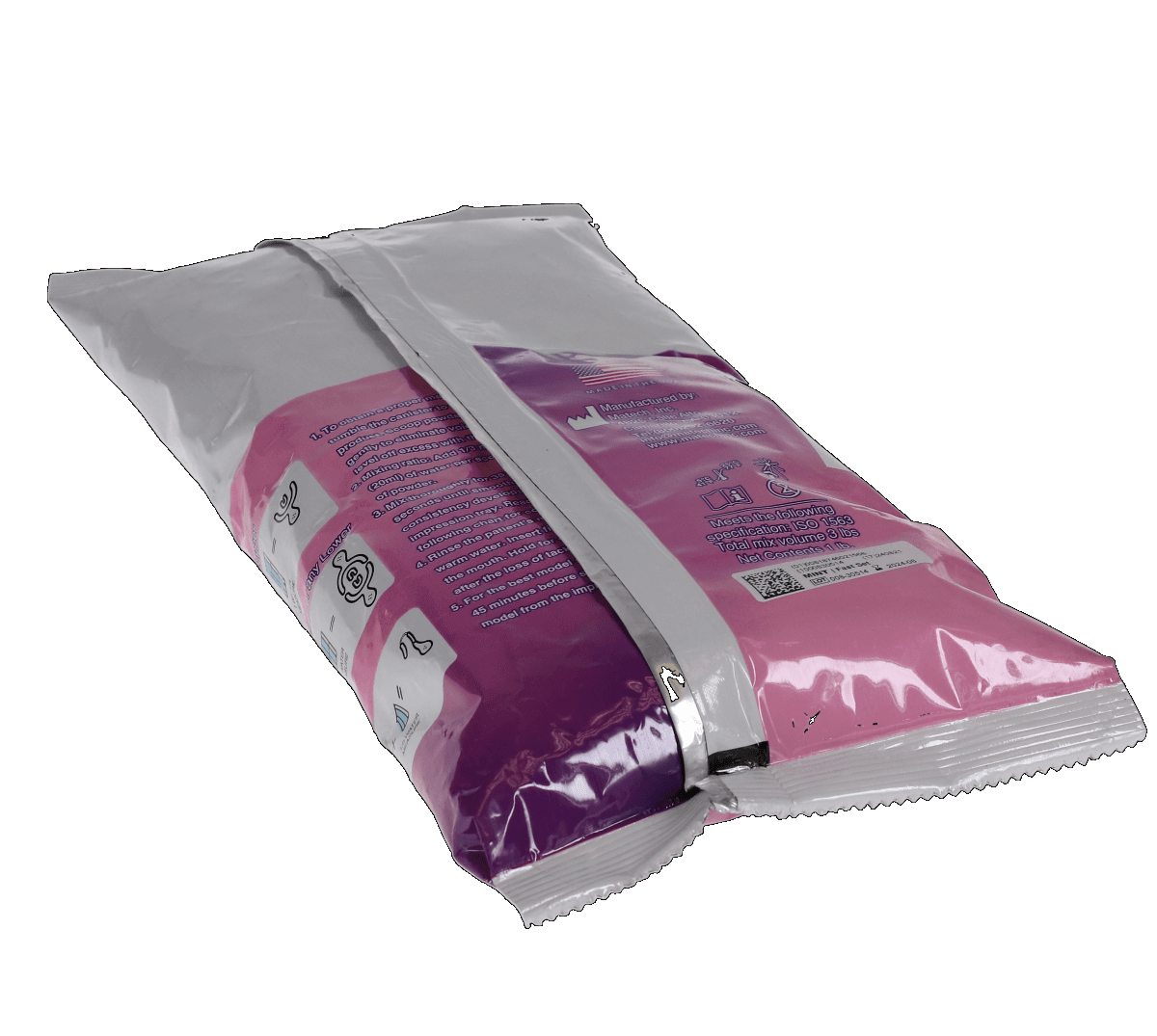 Kromatica Color-Changing Alginate Impression Material, Dust-Free, Fast Set, Pouch, 1 lb, Mint, 1/Pk, 305-202 thumbnail 4