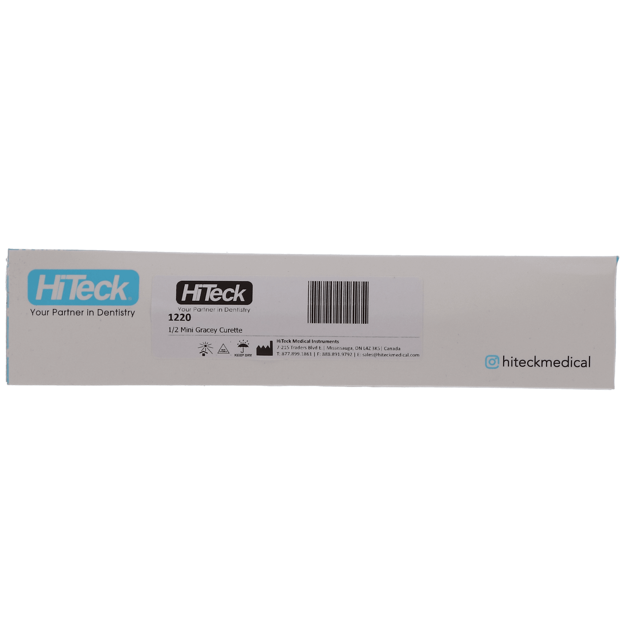 Hiteck Medical Instruments Mini Gracey Curette #1/2, Double-Ended, 1/Pk, 1220 thumbnail 4