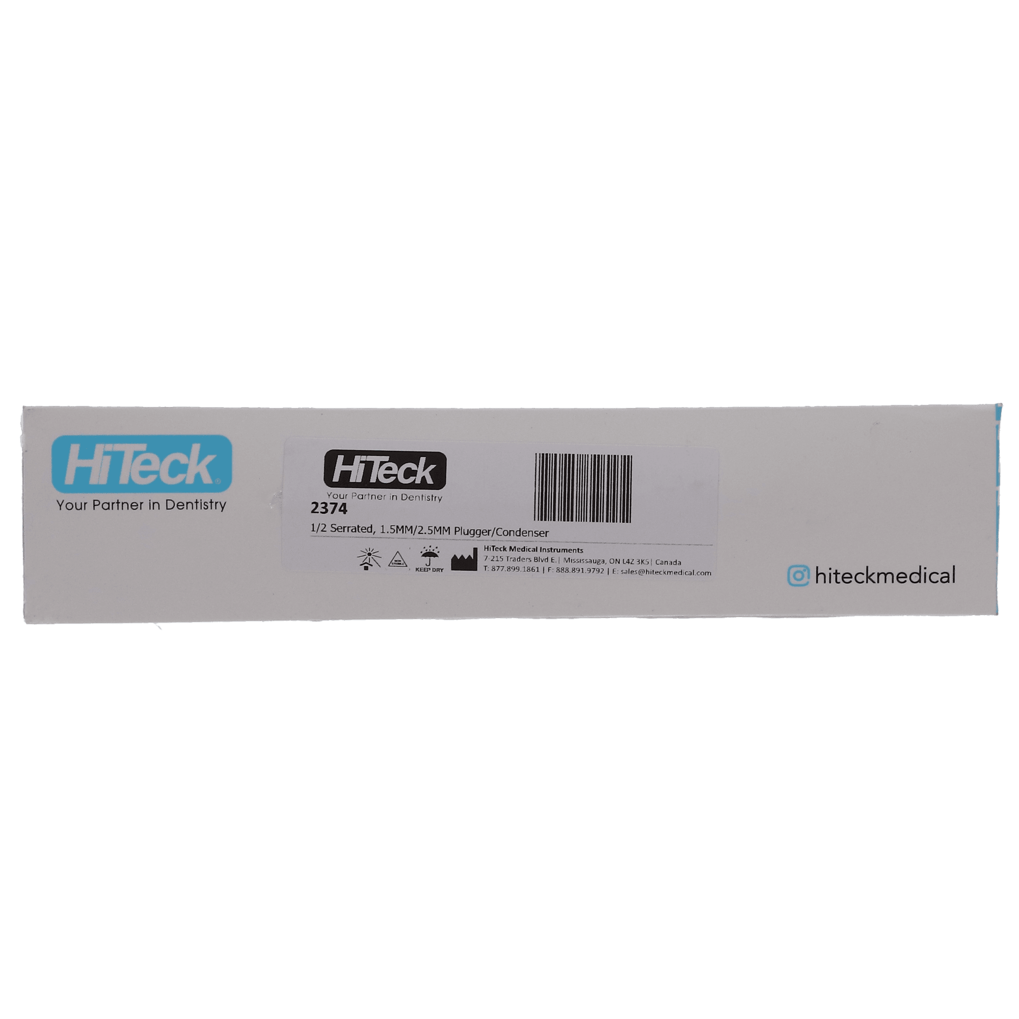 HiTeck 1/2 Serrated Plugger/Condenser, 1.5mm/2.5mm, Double-Ended, Stainless Steel, 2374 thumbnail 4