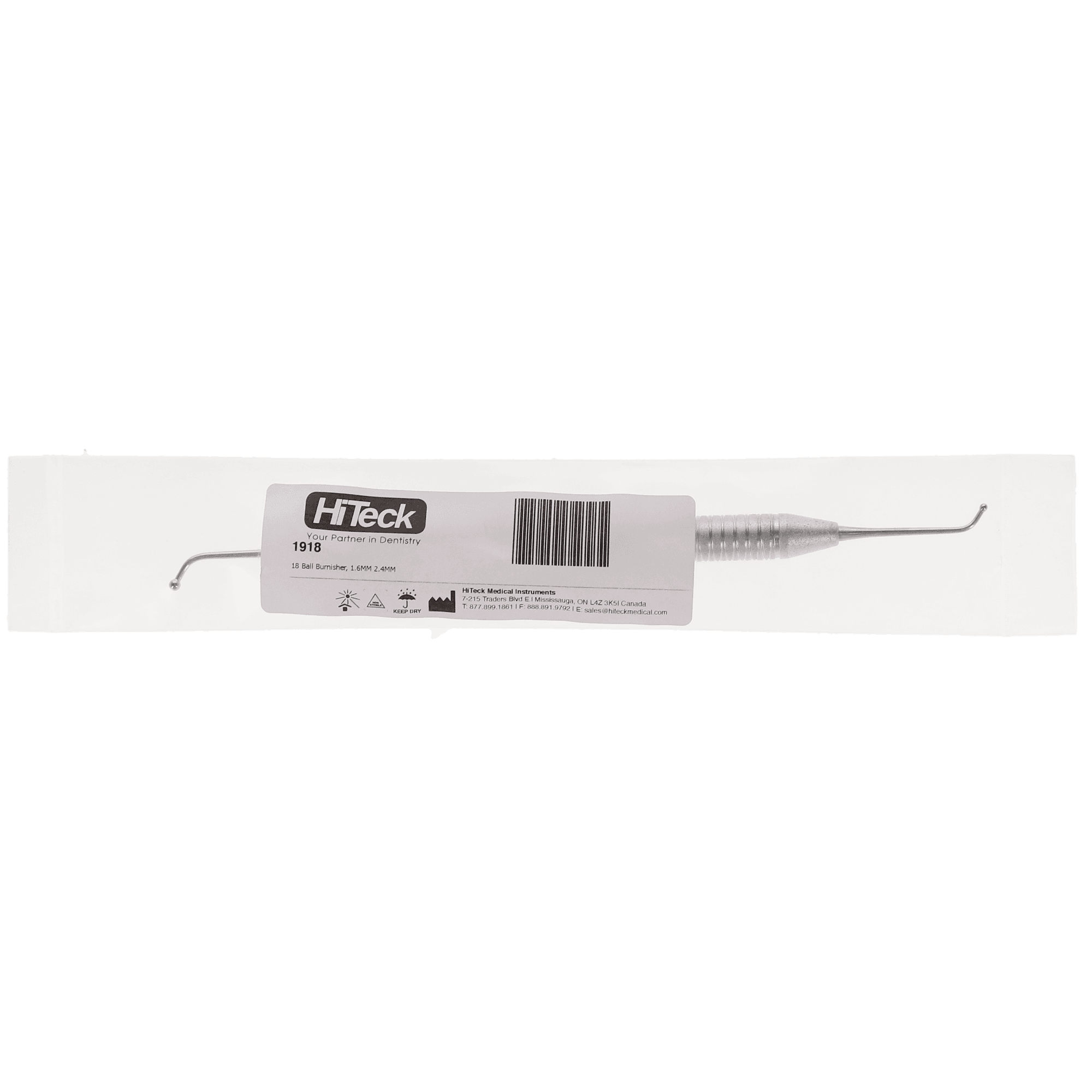 Ball Burnisher, #18, Double-Ended, 1.6 mm/2.4 mm, 1/Pk, 1918 thumbnail 4
