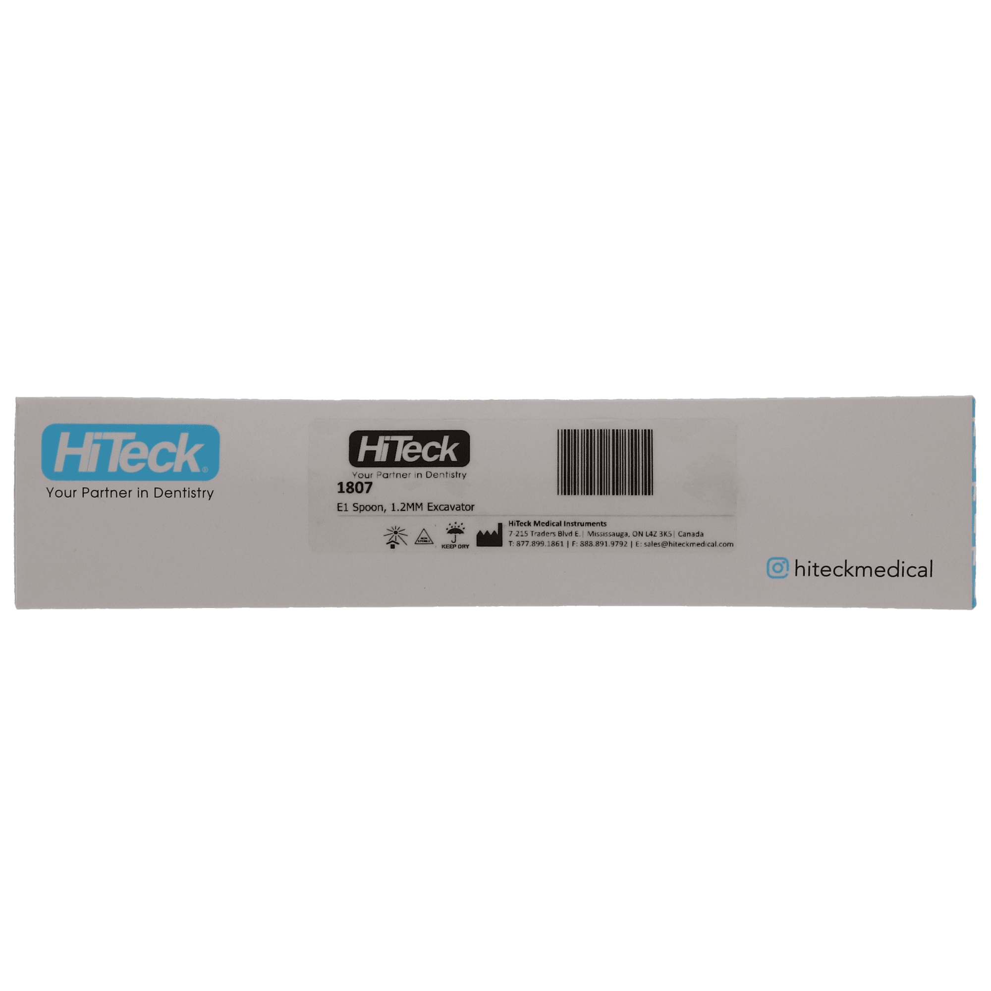 Hiteck Medical Instruments Excavator, Spoon, Double-End, Round Handle, 1.2 mm, # E1, 1/Pk, 1807 thumbnail 4