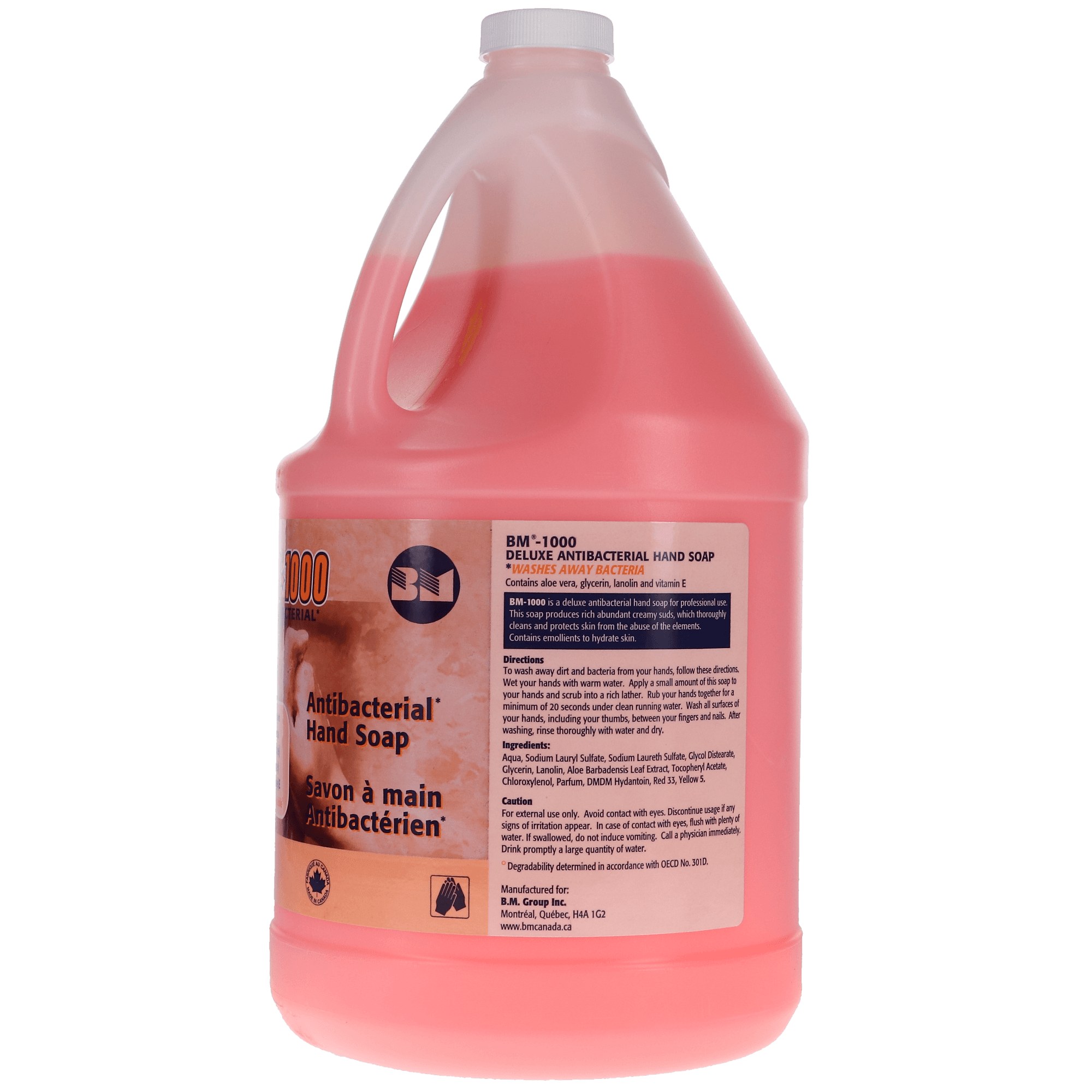 BM-1000 Deluxe Antimicrobial Hand Wash Soap, 4L Bottle, 1/Pk, BM-1000 - BM-1000 Deluxe Antimicrobial Soap, 4L, 1/Pk, BM-1000 - Image 1