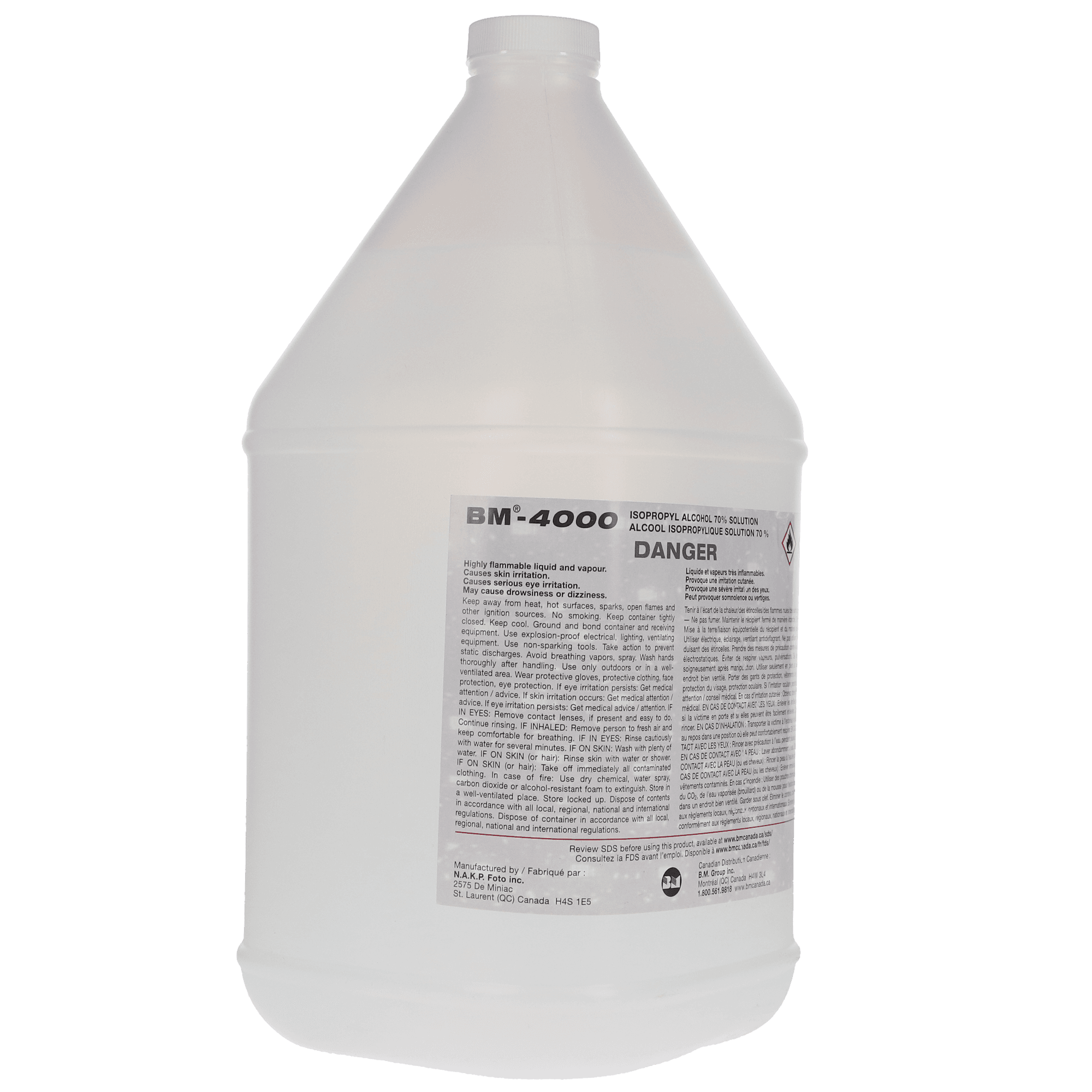 70% Isopropyl Alcohol, 4 L, 1/Pk, BM-4000 thumbnail 3