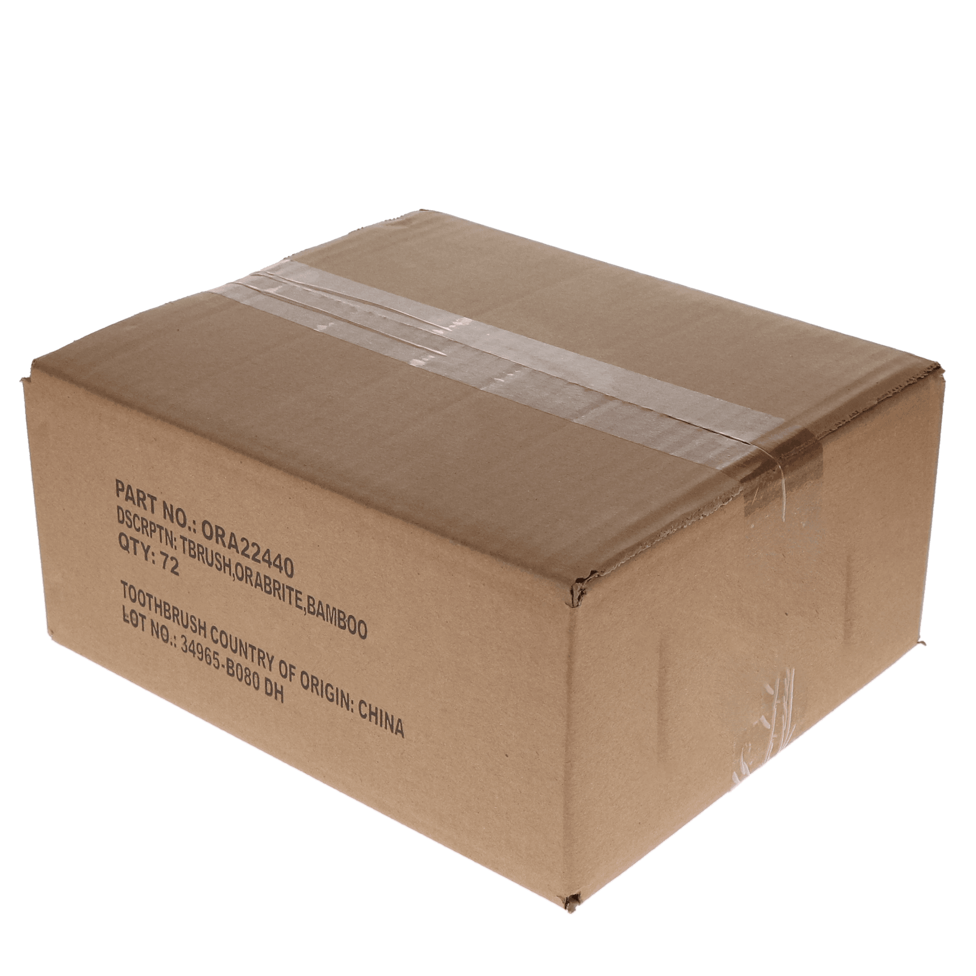OraBrite Bamboo Toothbrush, Orthodontic, 32 Tuft with V-Trim Bristles, 72/Box, ORA22440 thumbnail 5