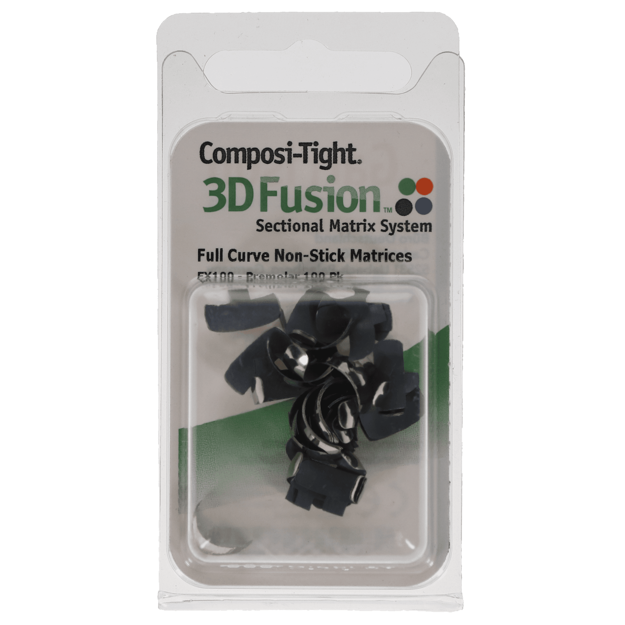 Composi-Tight 3D Fusion Full Curve Matrix Bands, Bicuspid, Gray, 4.4mm, 100/Pk, FX100 thumbnail 8