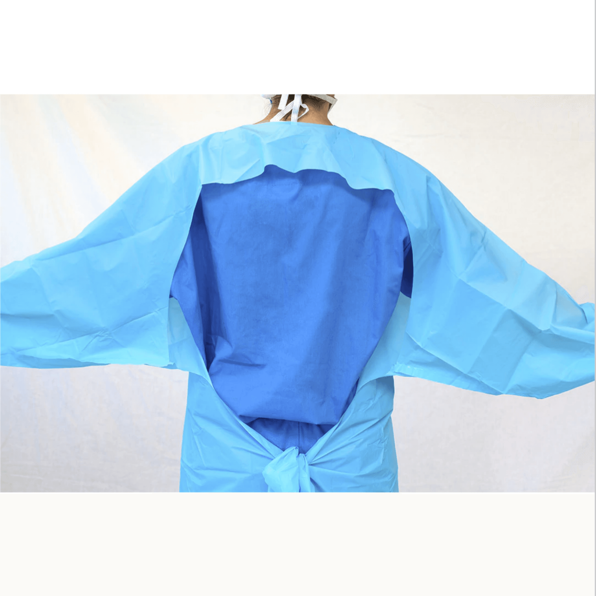 Overhead Isolation Gowns, Film Cover, Thumbloops, Universal, Blue, 20/Pack, PM4-88335 - Overhead Isolation Gowns, Film Cover, Thumbloops, Universal, Blue, 20/Pk, PM4-88335 - Image 1