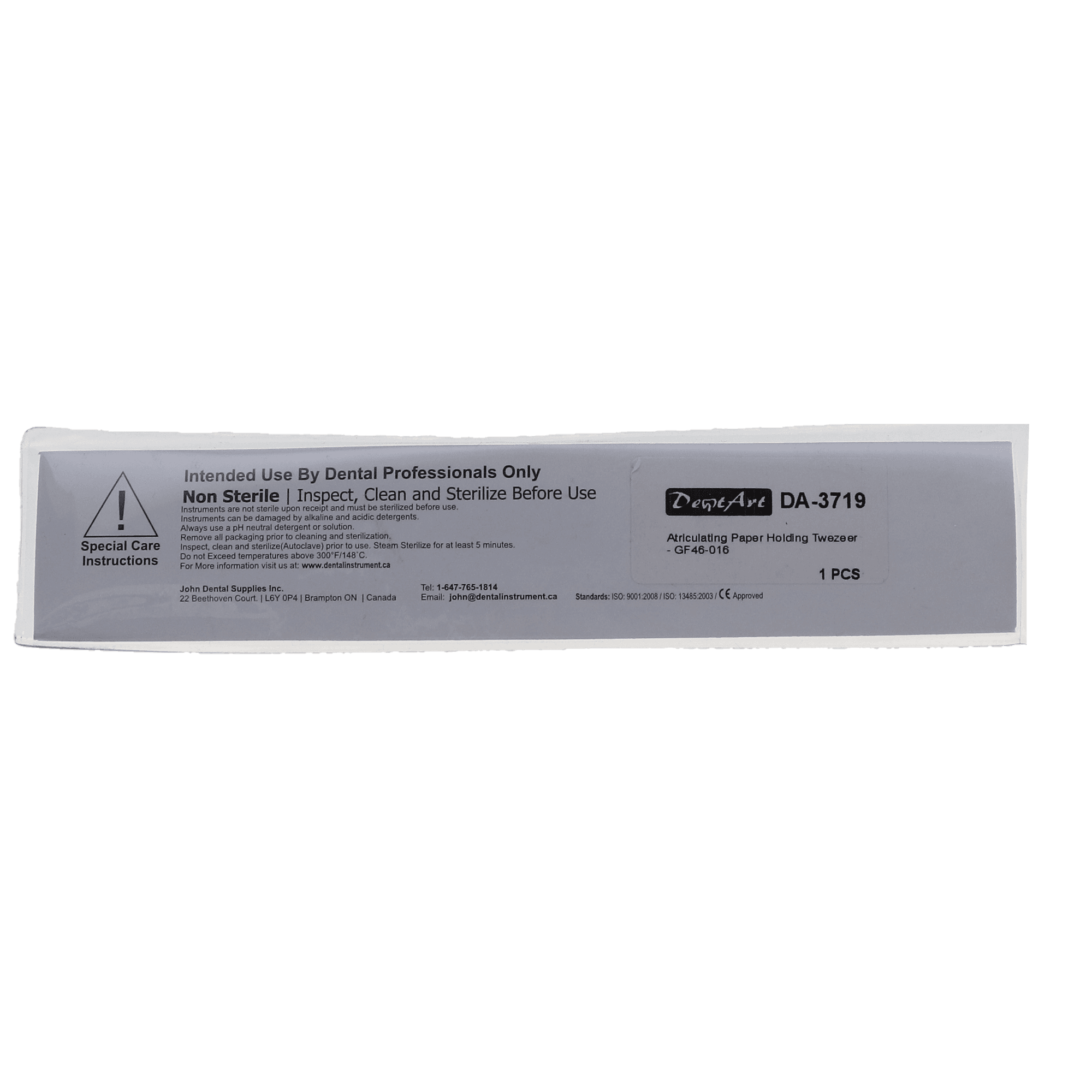 Articulating Paper Forceps, Miller-Type, Straight, 1/Pk, DA-3719 thumbnail 3