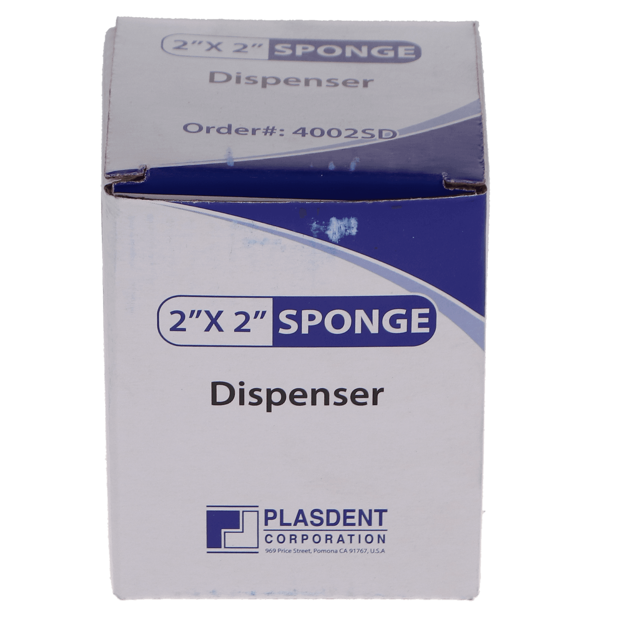 Plasdent Sponge Dispenser 2" x 2" White, 4002SD1 thumbnail 3