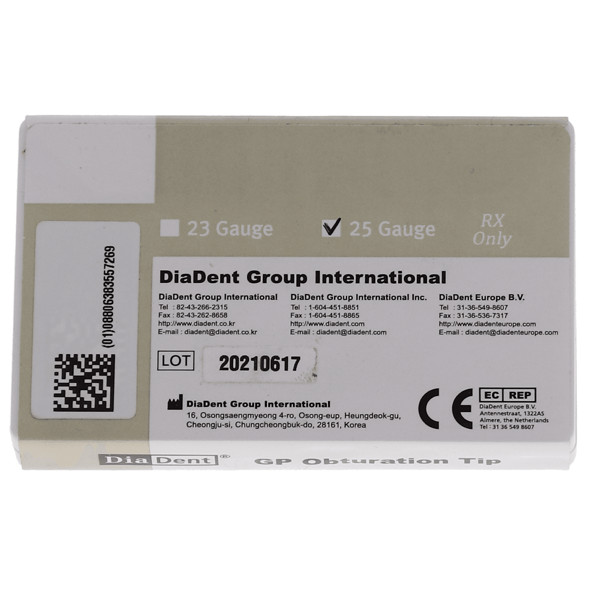 Diadent Duo-Gun GP Obturation Tips, 25 Gauge, 4/Pack, 4007-2121 thumbnail 5