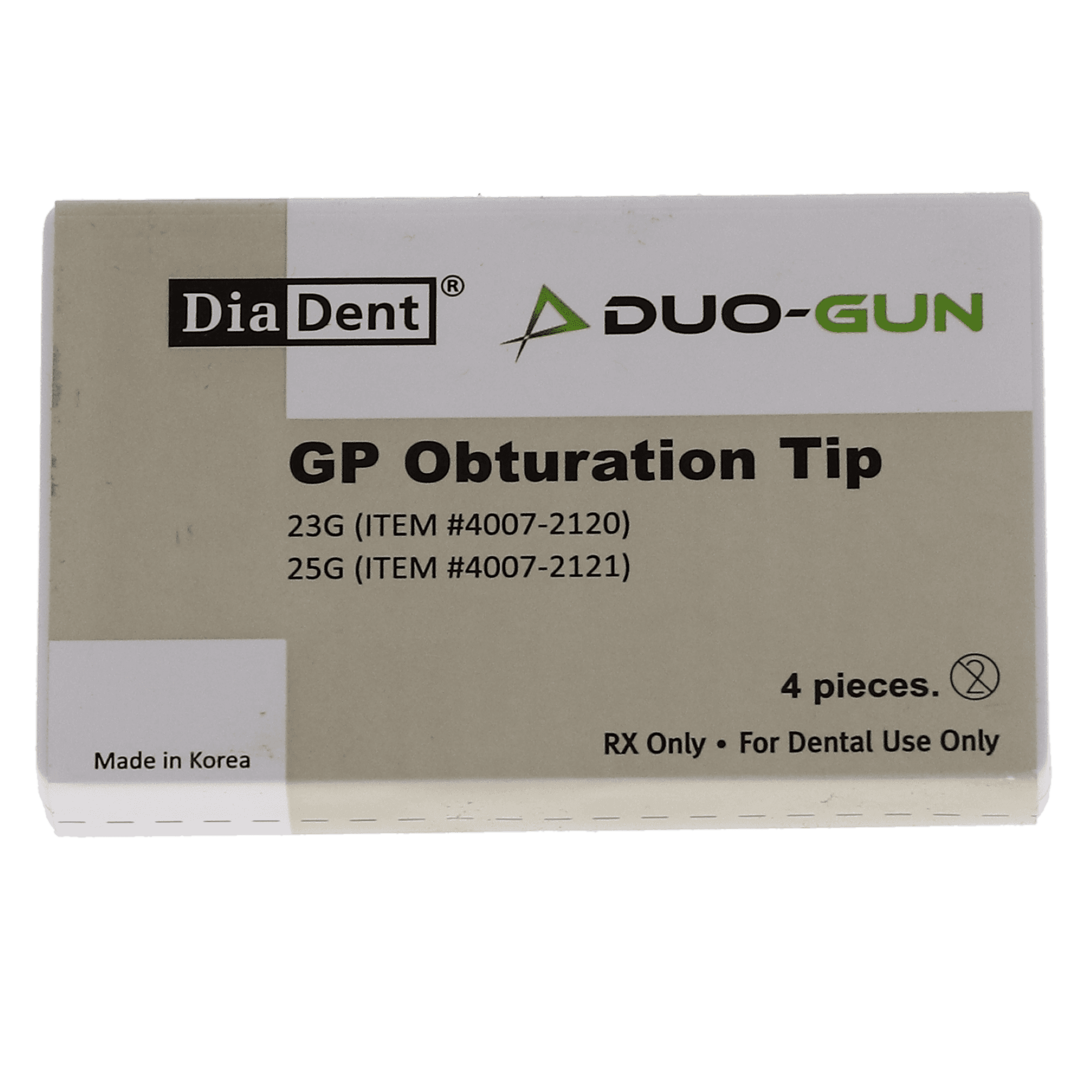 Diadent Duo-Gun GP Obturation Tips, 25 Gauge, 4/Pack, 4007-2121 thumbnail 6