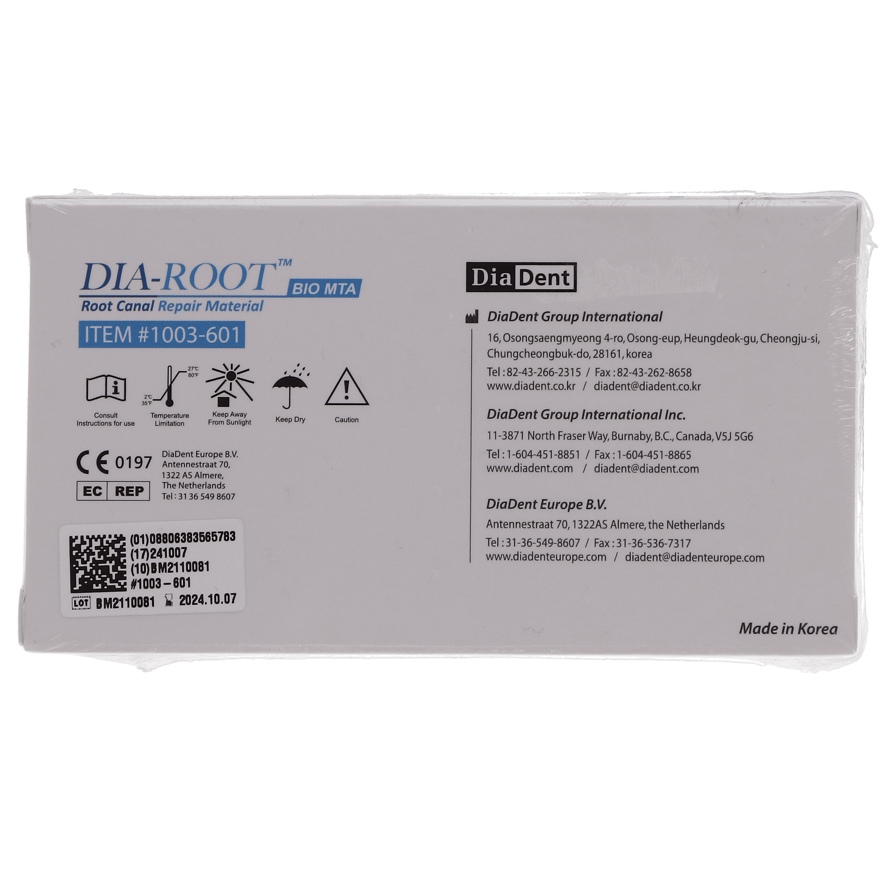 Dia-Root Bio MTA Root Canal Repair Material Kit, 0.5 g Capsule, 1003-601 thumbnail 10