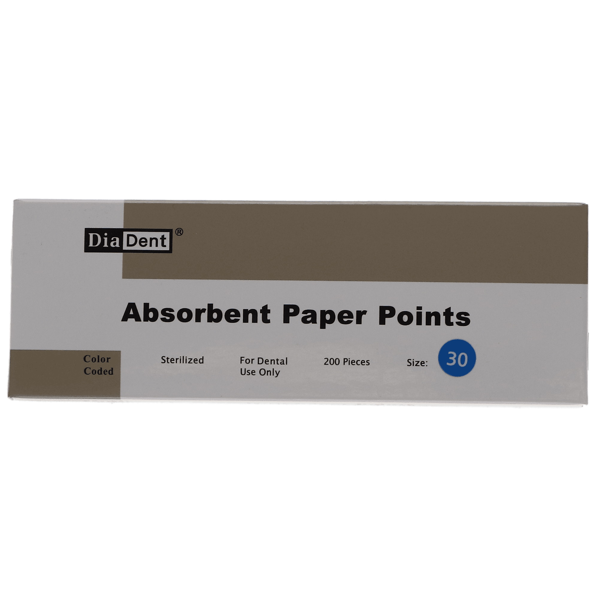 DiaDent Absorbent Paper Points #30, Non-Marked, .02 Taper, Cell Pack of 200, Blue, 201-306 thumbnail 3