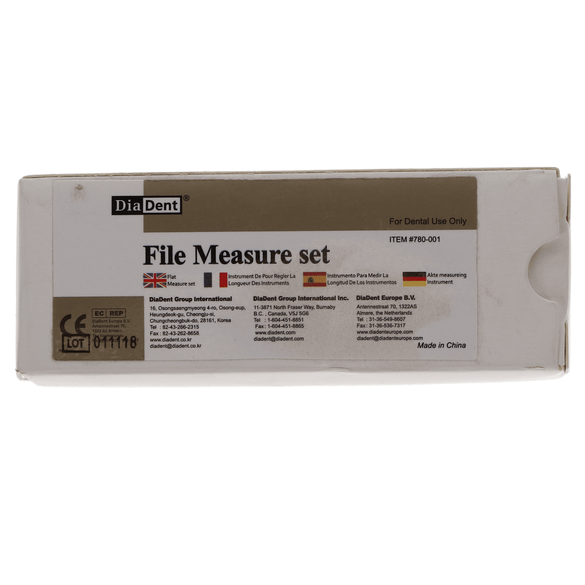 Diadent File Measure Set, Endo Measuring Ruler Device, 780-001 thumbnail 4