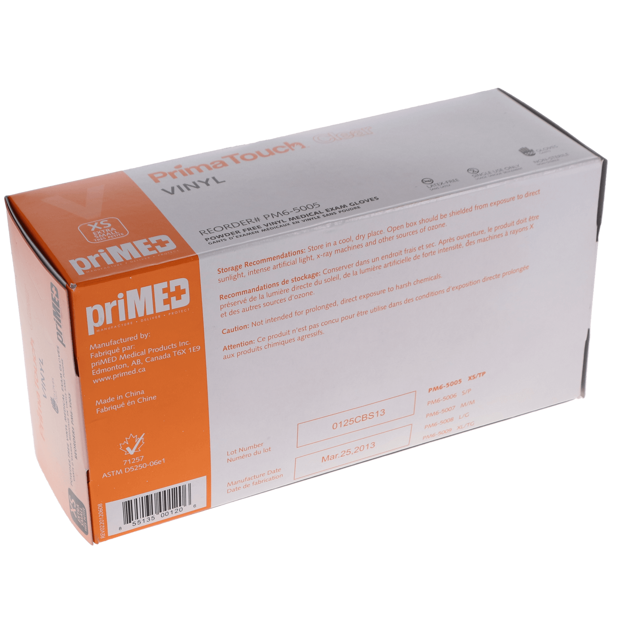 Clear Vinyl Exam Gloves, Powder Free, X-Small, 150/Box, PM6-5005 thumbnail 3