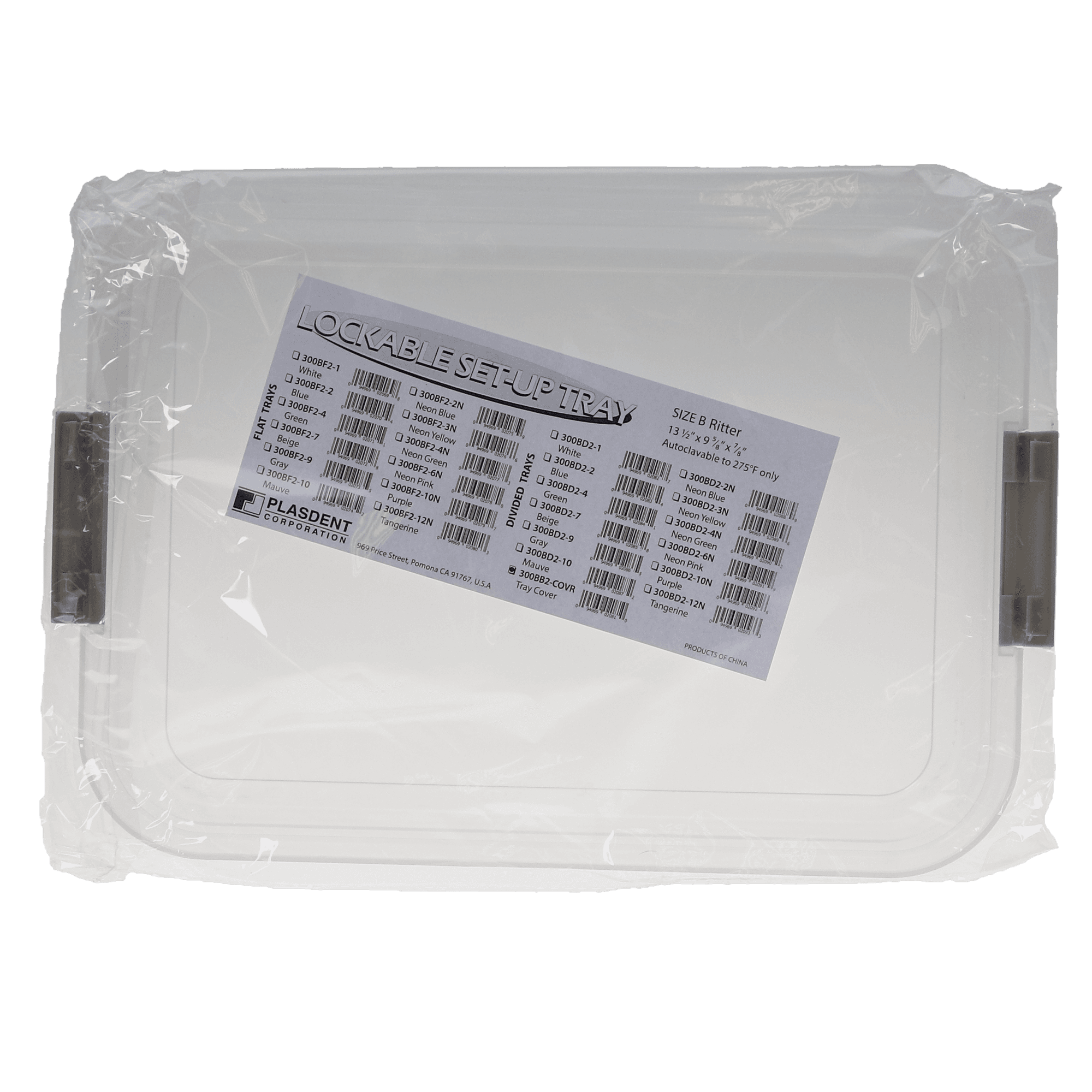 Plasdent Lockable Tray Cover, Size B, Clear, 300BB2-COVR thumbnail 4