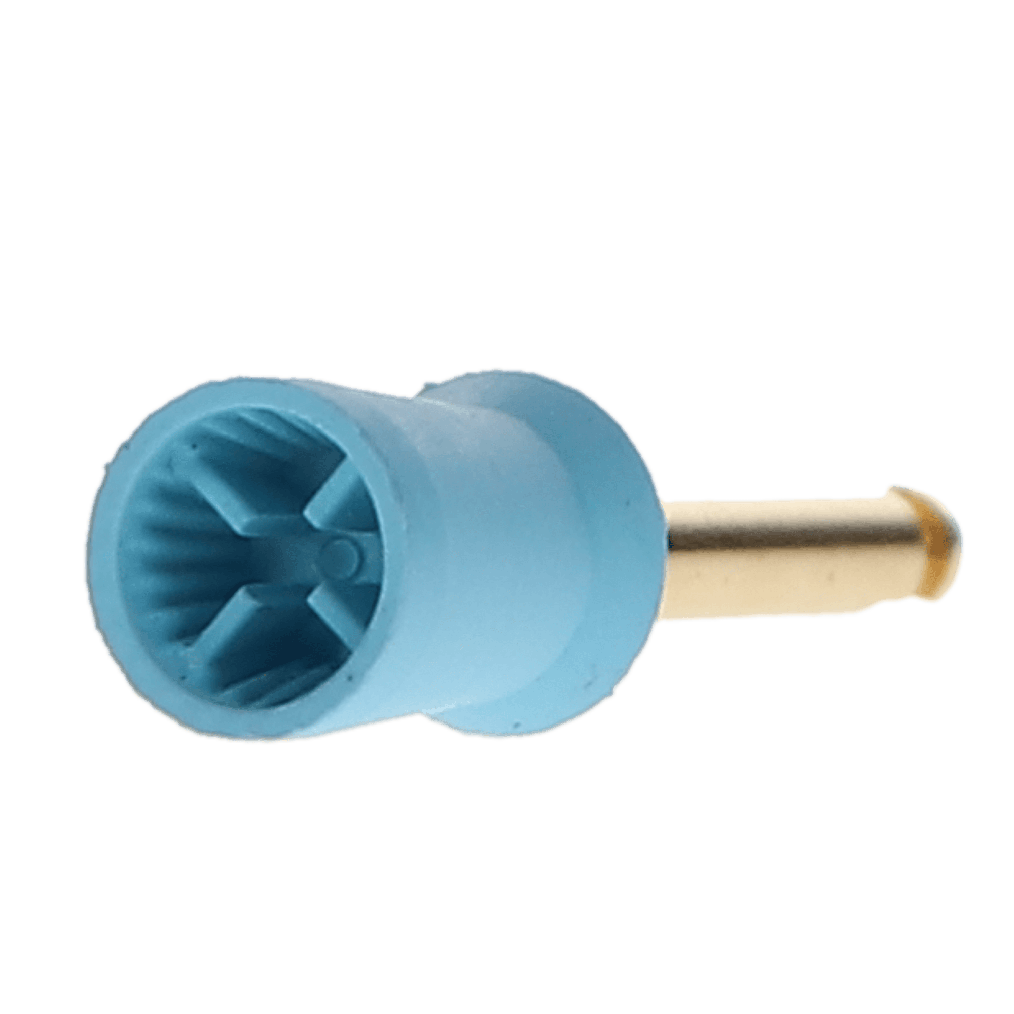 AllPro Nonlatex Prophy Cups, Latch Mandrel, Ribbed & Webbed, Soft Aqua, Unscented, 144/Pkg, 402-S-144 thumbnail 2