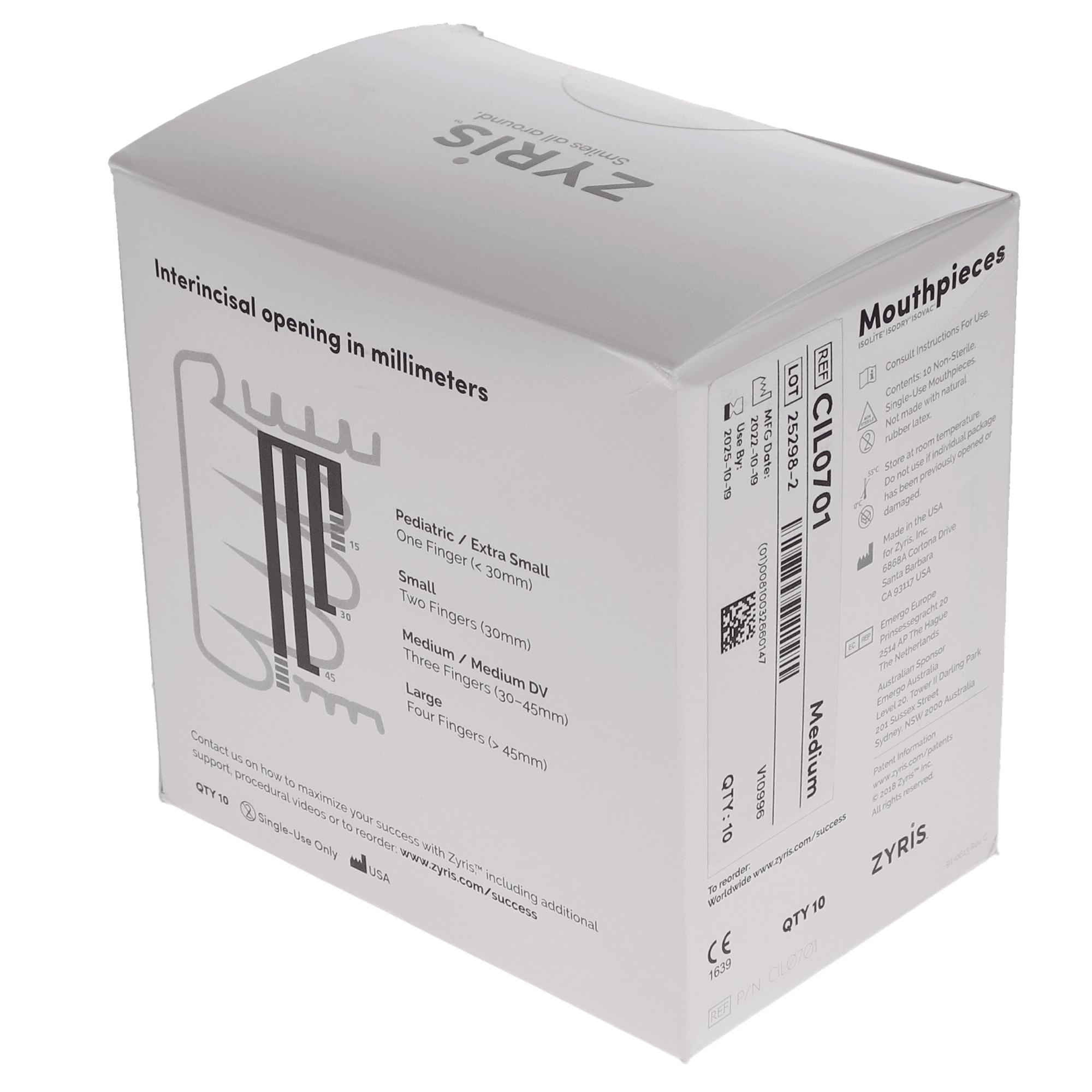 Isolite Posterior Mouthpiece, Medium, Clear, 10/Pack, CIL0701 thumbnail 9