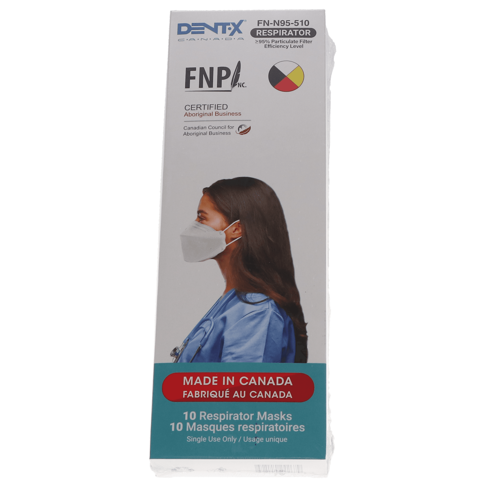 Dent-X N95 Particulate Respirator Masks, White, 10/Pack, FN-N95-510 thumbnail 4