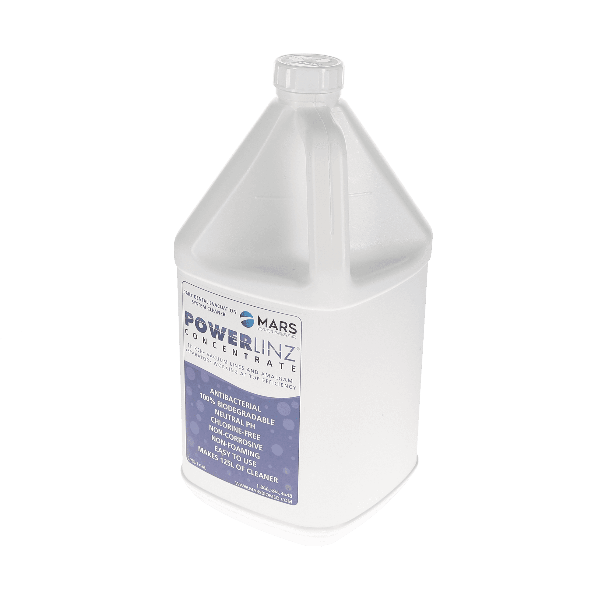PowerLINZ Evacuation Line Cleaner Concentrate, Antibacterial, 3.78 L (1 Gallon) Bottle, MA-0200 thumbnail 2