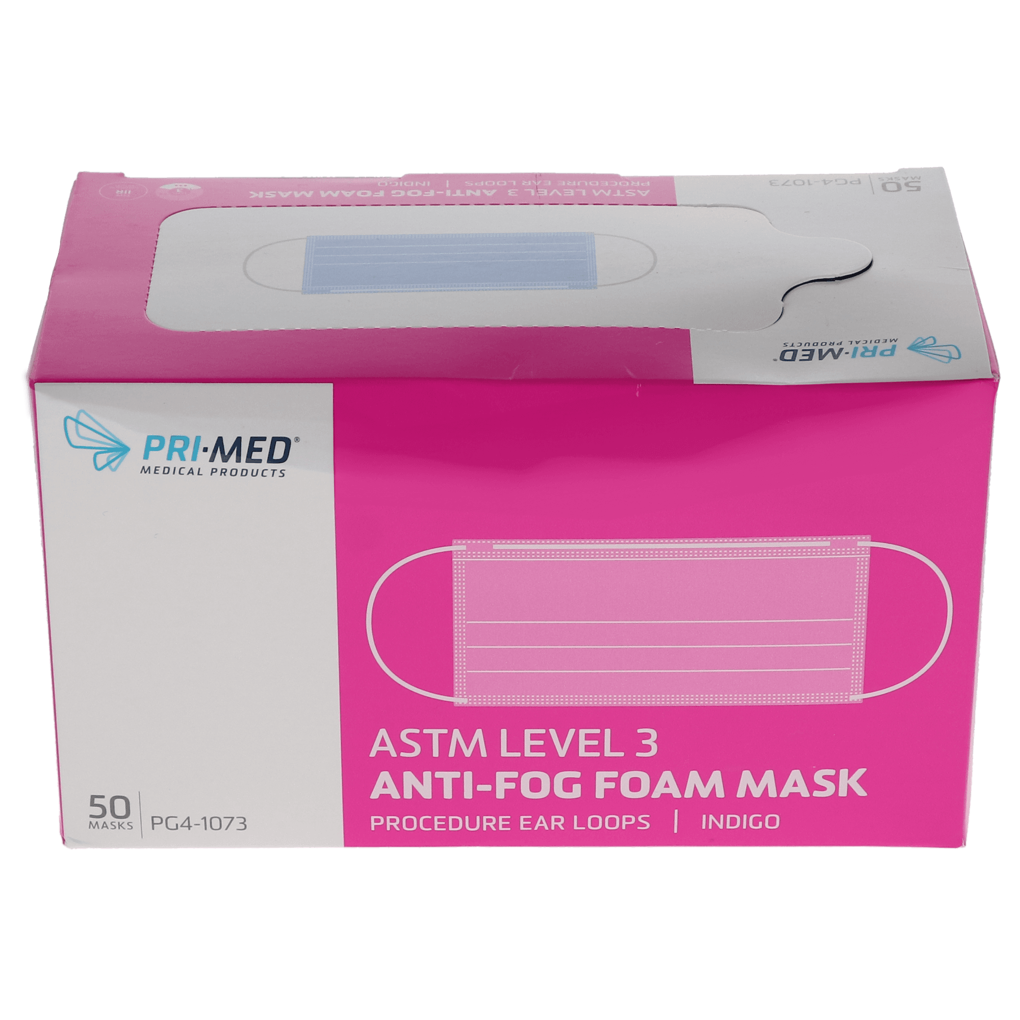 Primed Medical Products Ear Loop Face Mask, Anti-Fog Foam, 50/Pack, PG4-1073 thumbnail 4