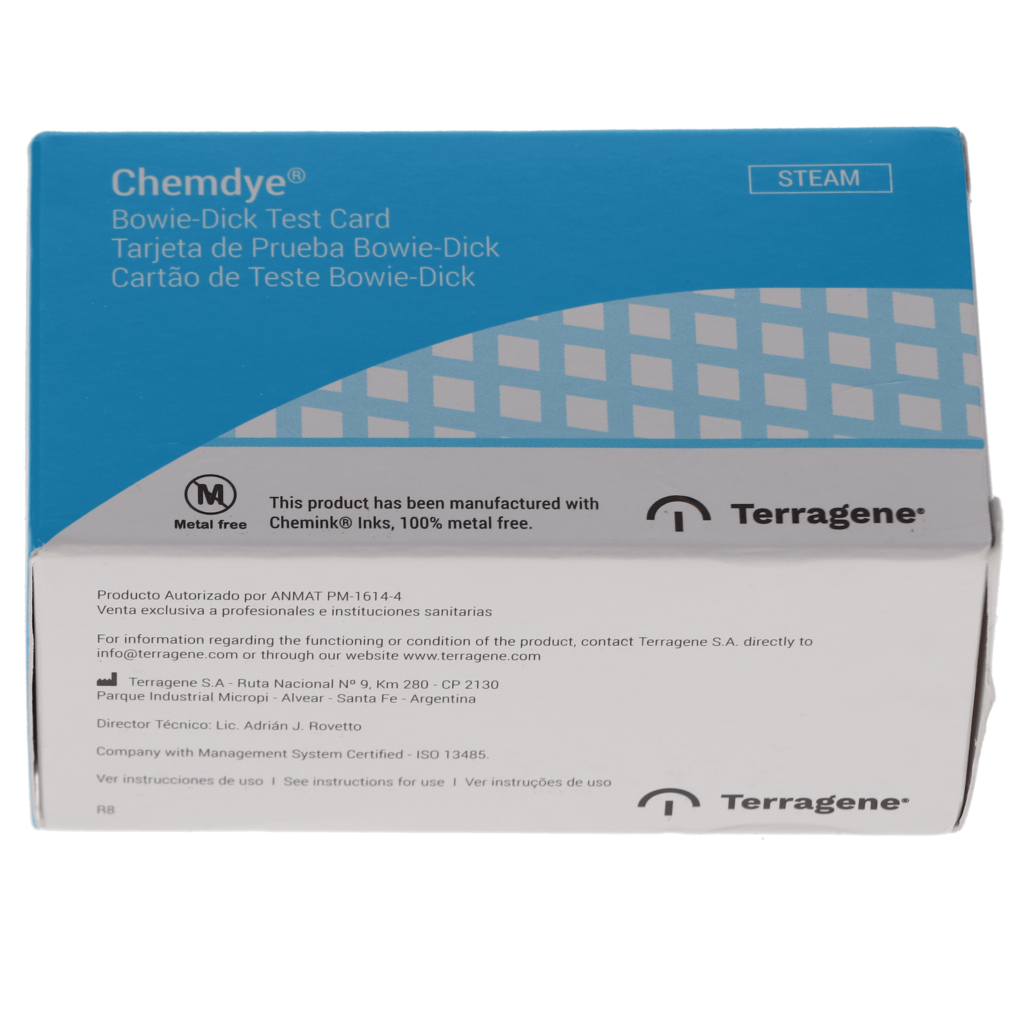 Terragene Bowie Dick Test Card Refill, 120 Cards, BD8948X thumbnail 4