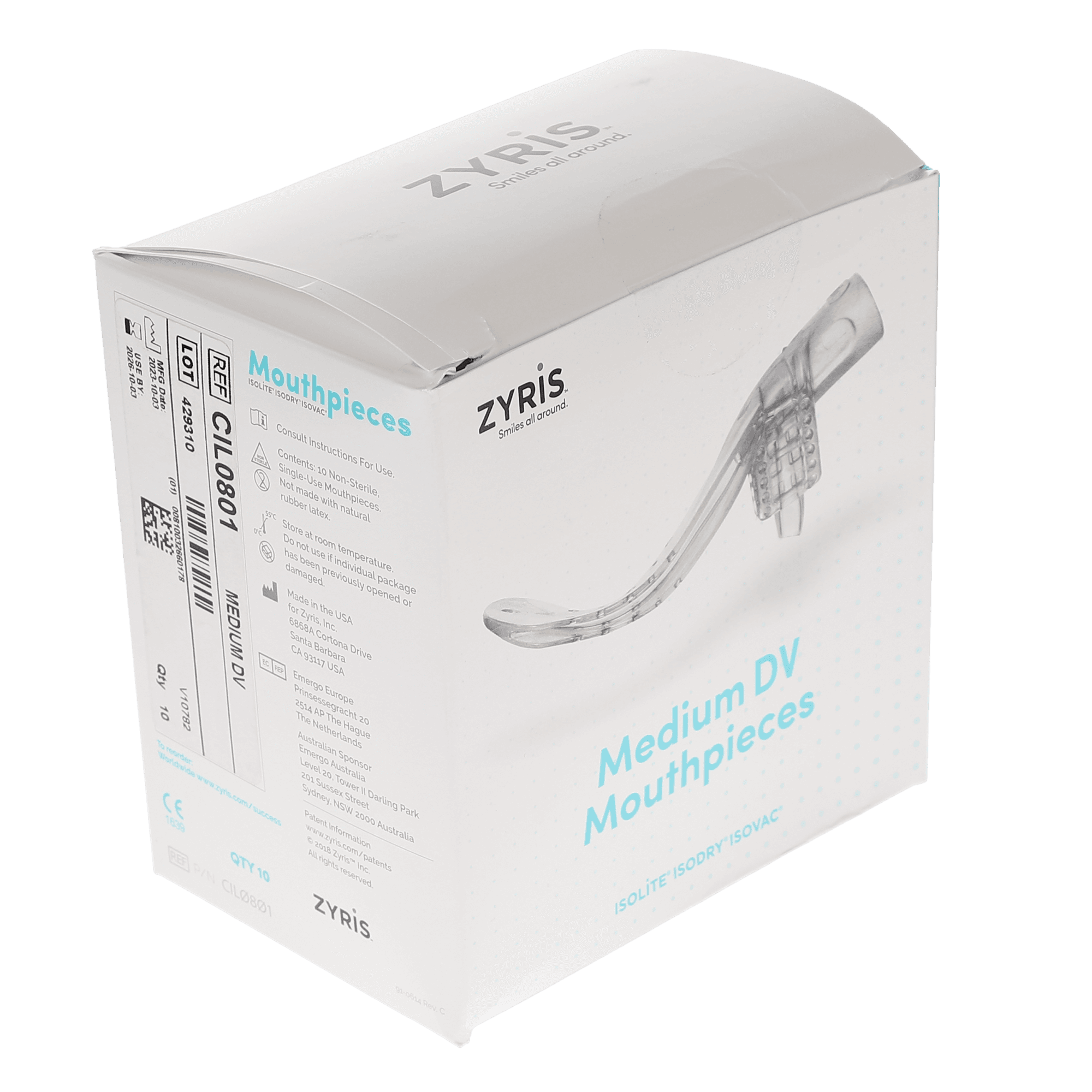 Isolite Posterior Mouthpiece, Medium Deep Vestibule (DV), 10-Pack thumbnail 9