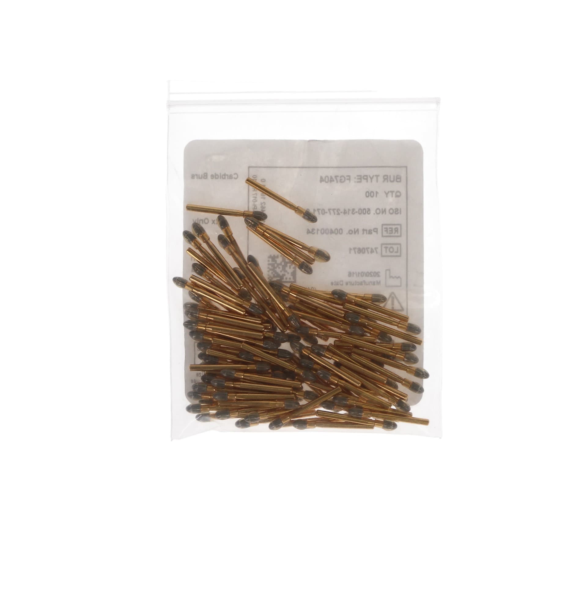 Dentsply Midwest Carbide Bur, FG, Trimming & Finishing, #7404, Egg Shape, 10/Pk, FG7404 thumbnail 4