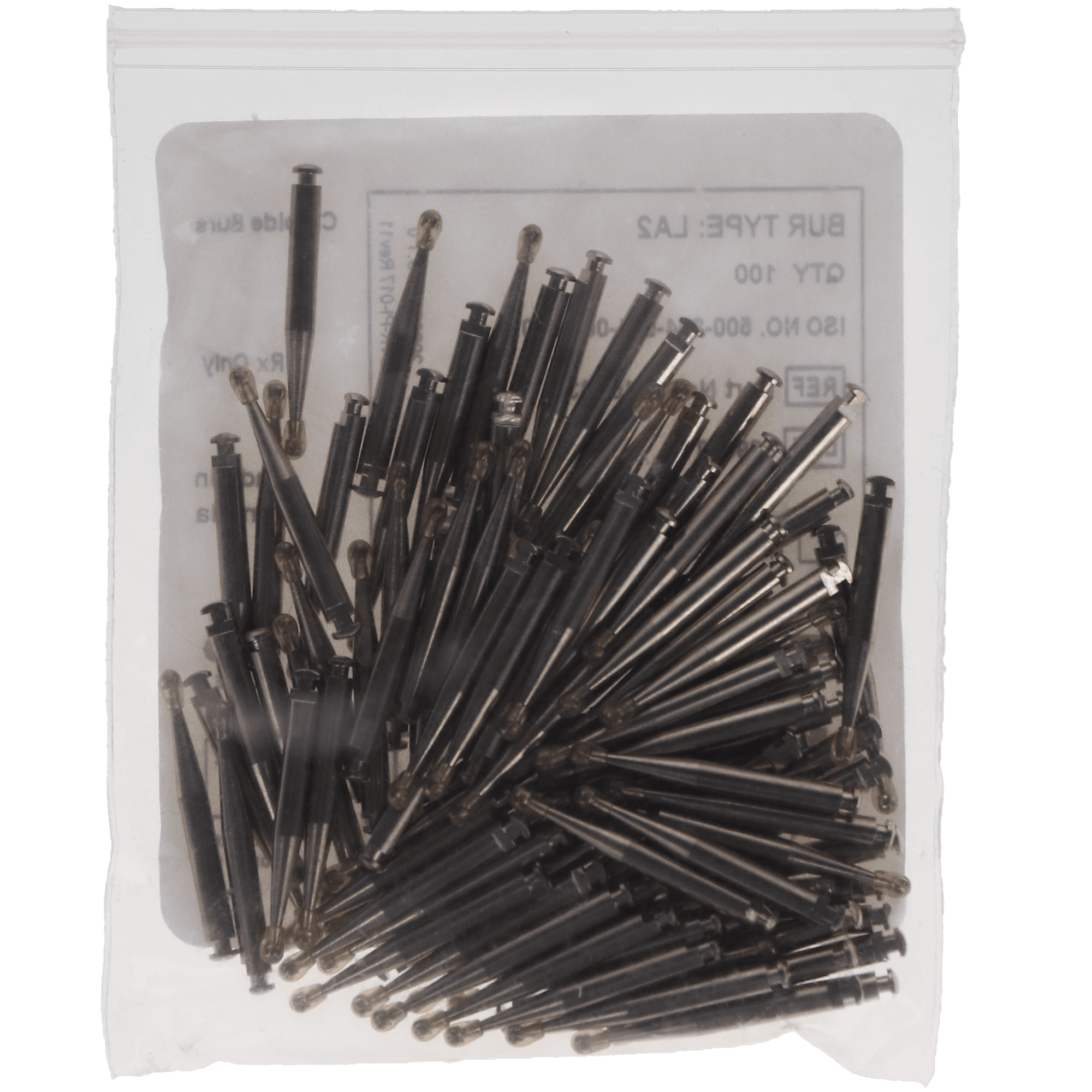 Carbide Bur, RA, #2, Round, 1.0 mm, 10/Pk, RA2-10 thumbnail 3