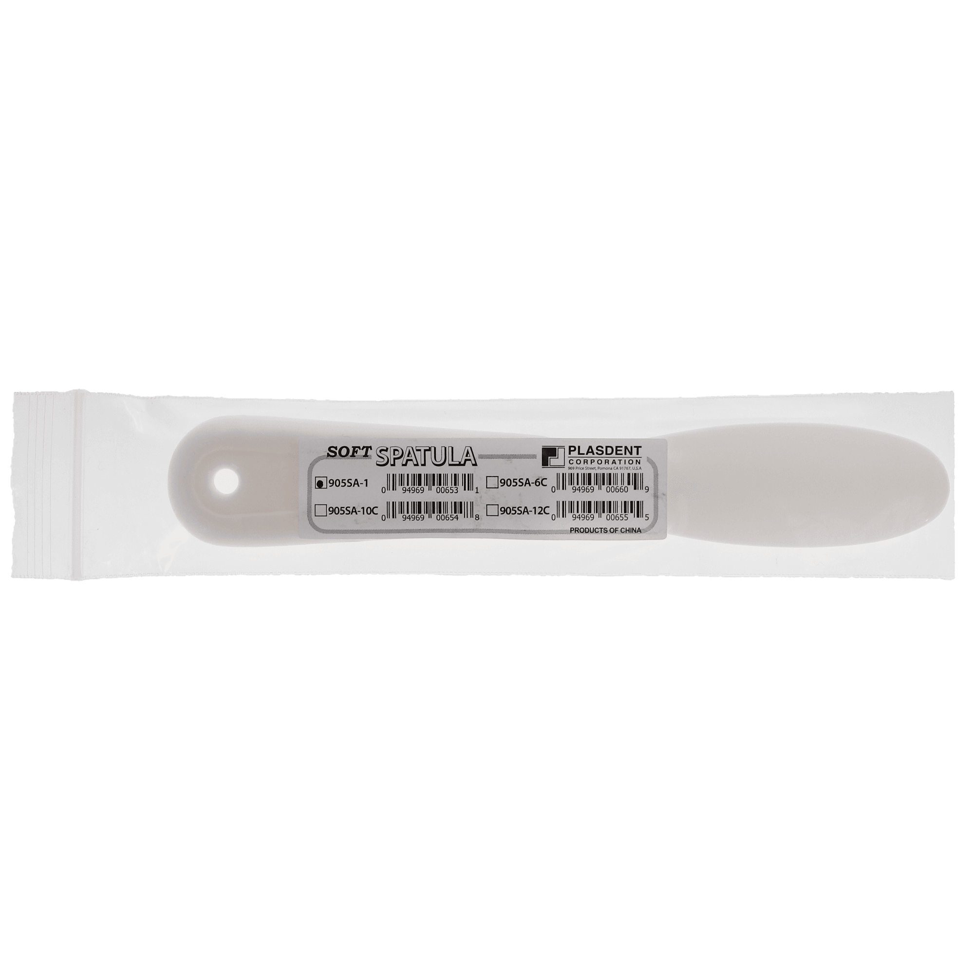 Alginate Spatula, Plastic, Broad Blade, Soft, 7-1/2", White, 1/Pk, IM570 thumbnail 2