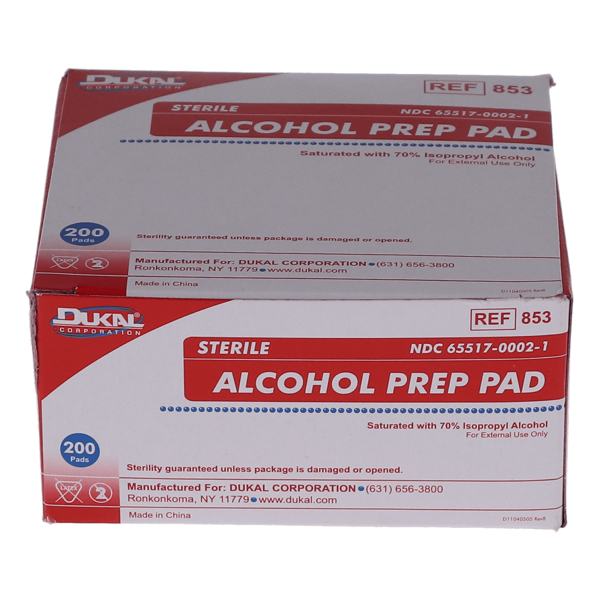 Dukal Isopropyl Alcohol Prep Pads, Medium, 70% Isopropyl Alcohol, 200/Pk, MI316 thumbnail 4