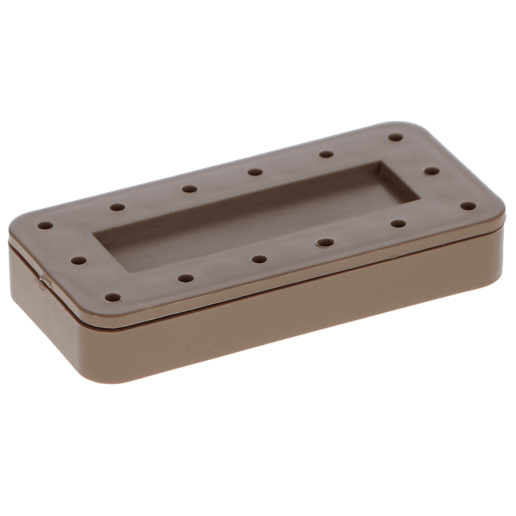 Magnetic Bur Block, 14-Hole, Rectangular, Beige, 1/Pk, OR406 thumbnail 2