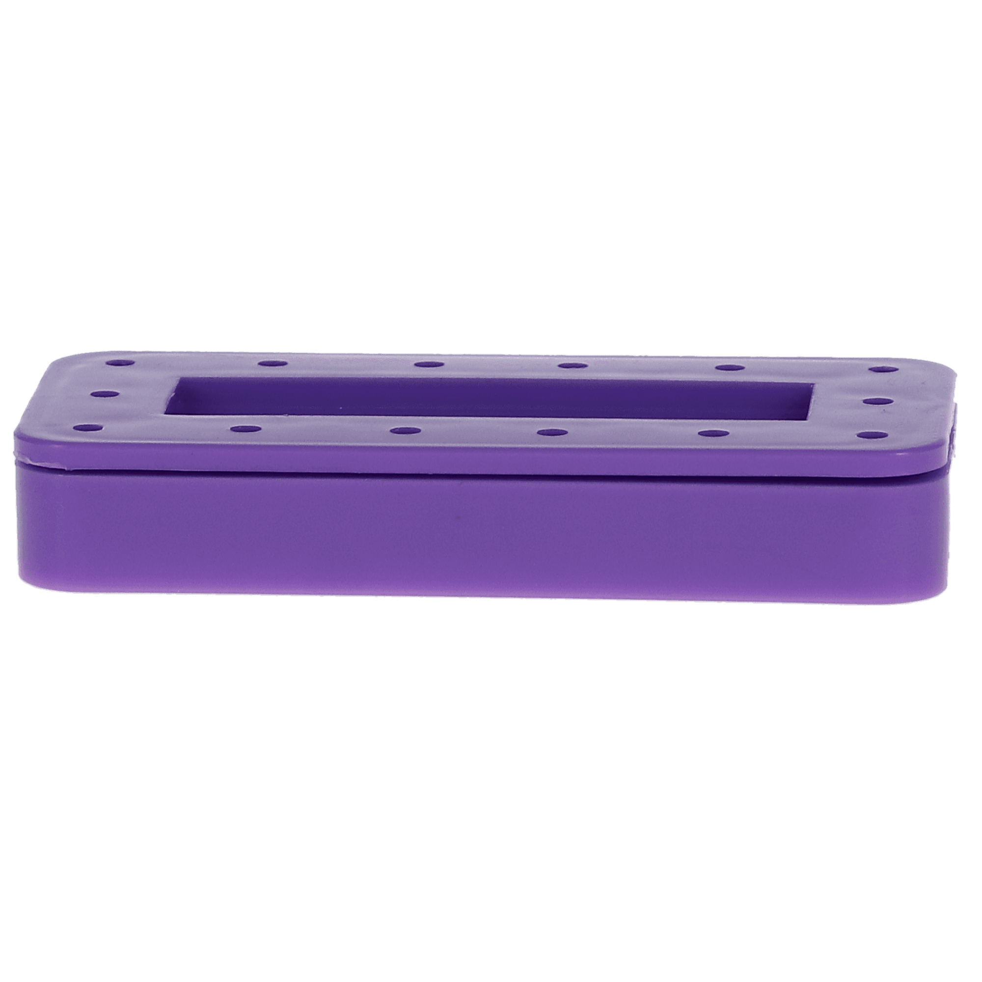 Magnetic Bur Block, 14-Hole, Rectangular, Neon Purple, 1/Pk, OR416 - Magnetic Bur Block, 14-Hole, Rectangular, Neon Purple, 1/Pk, OR416 - Image 1