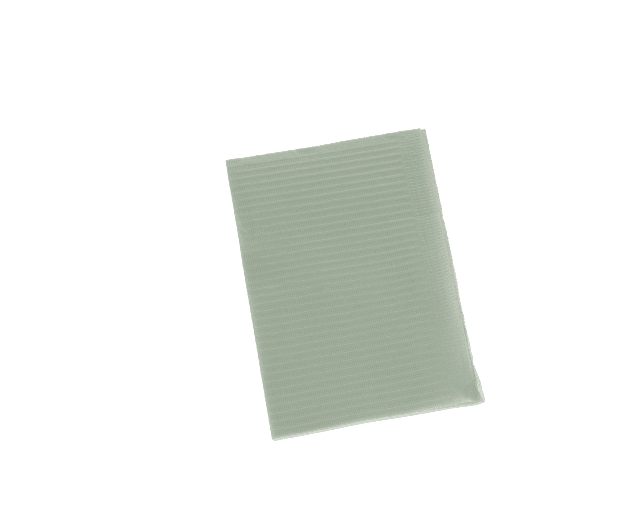 The Essentials 2+1 Ply Disposable Patient Bibs, 13" x 18", Green, 500/Case, B2-GR thumbnail 3