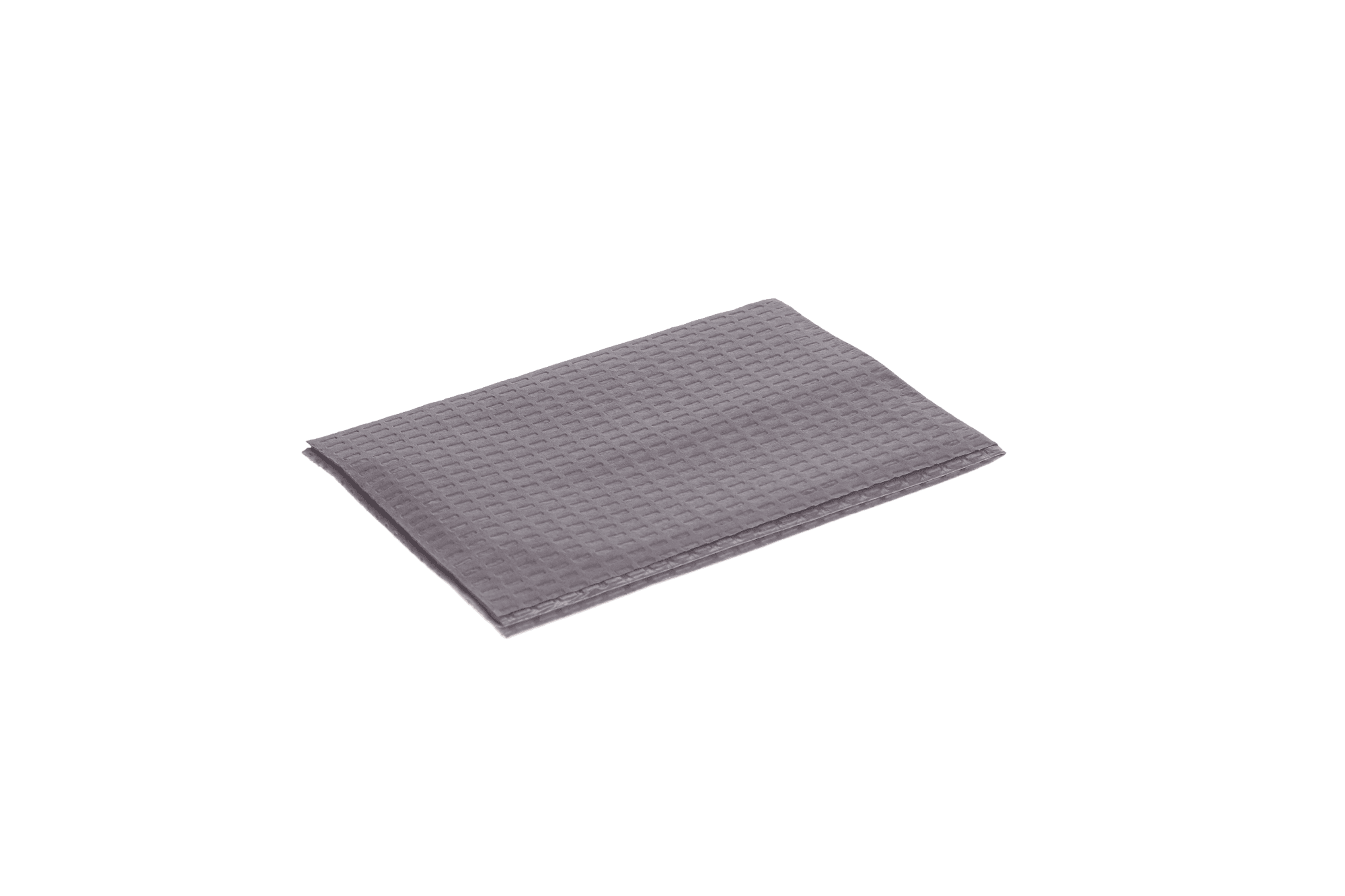 The Essentials Disposable Patient Bibs, 2+1 Ply (2-Ply Cellulose with Poly-Back Film), 13" x 18", Silver/Gray, 500/Case, B2-SG thumbnail 2