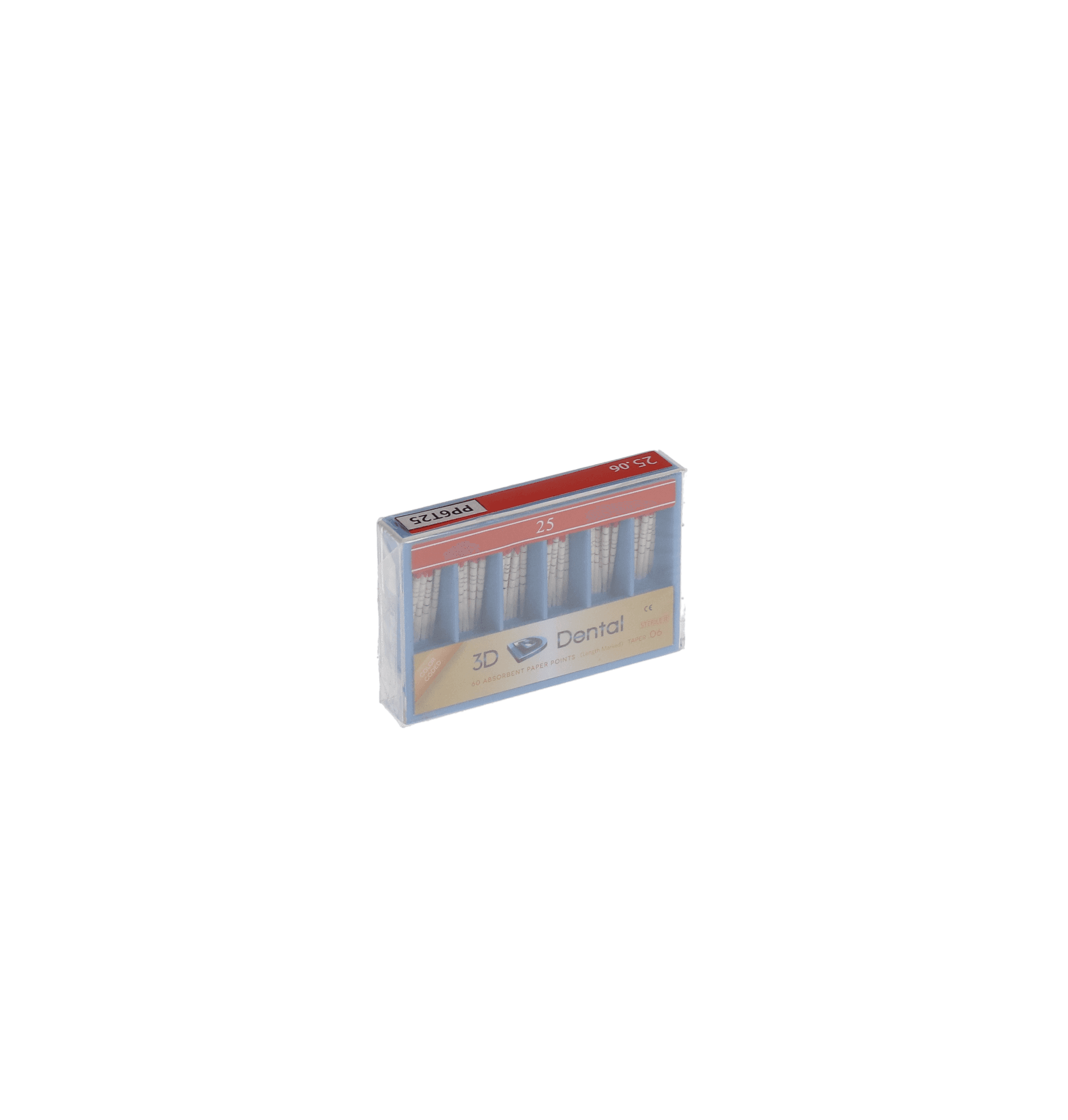 Meta Biomed Absorbent Paper Points, Sterile, Tapered, 0.06 Taper, #25, 60/Pk, PP6T25, 231510-25 thumbnail 4