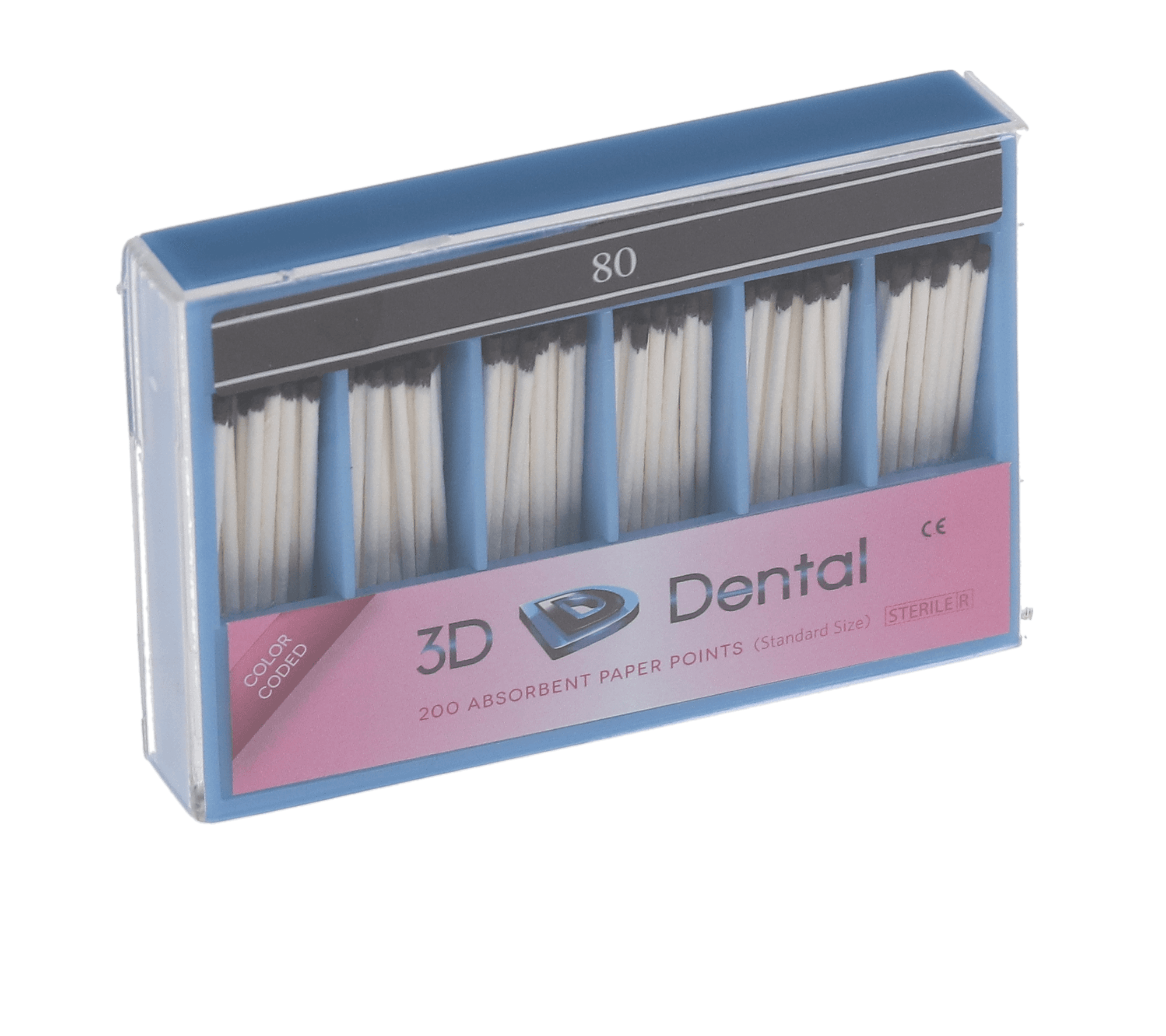Meta Biomed Absorbent Paper Points, Sterile, ISO Size #80, 200/Pack, PPB80, 211250-80 thumbnail 4