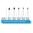 Express Line Lab Metal Carbide Bur, FG, Straight Round End Plain, # EL3, 10/Pk, 16103 thumbnail 2