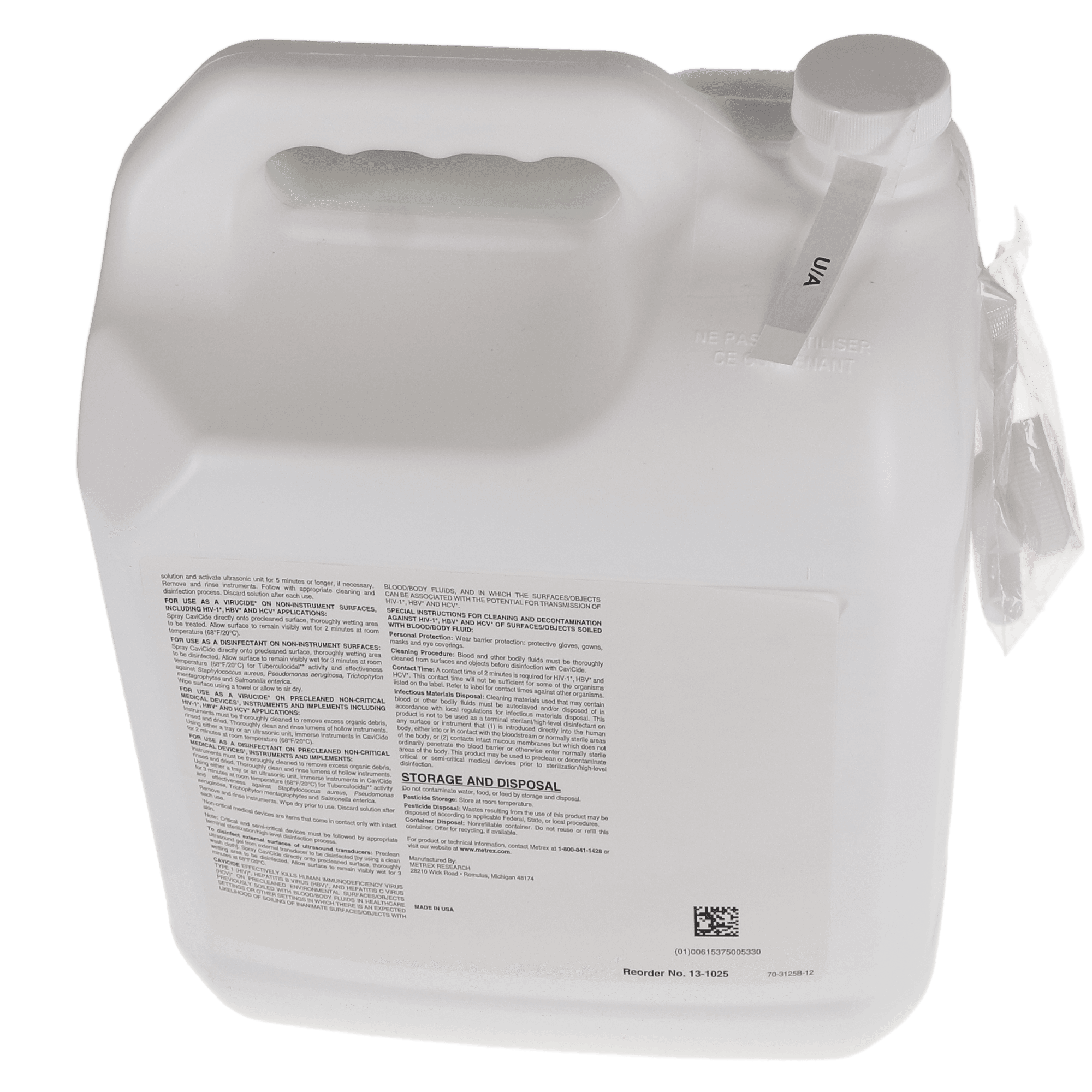 CaviCide Surface Disinfectant Cleaner, 2.5 Gallon Bottle, Metrex 13-1025 thumbnail 4