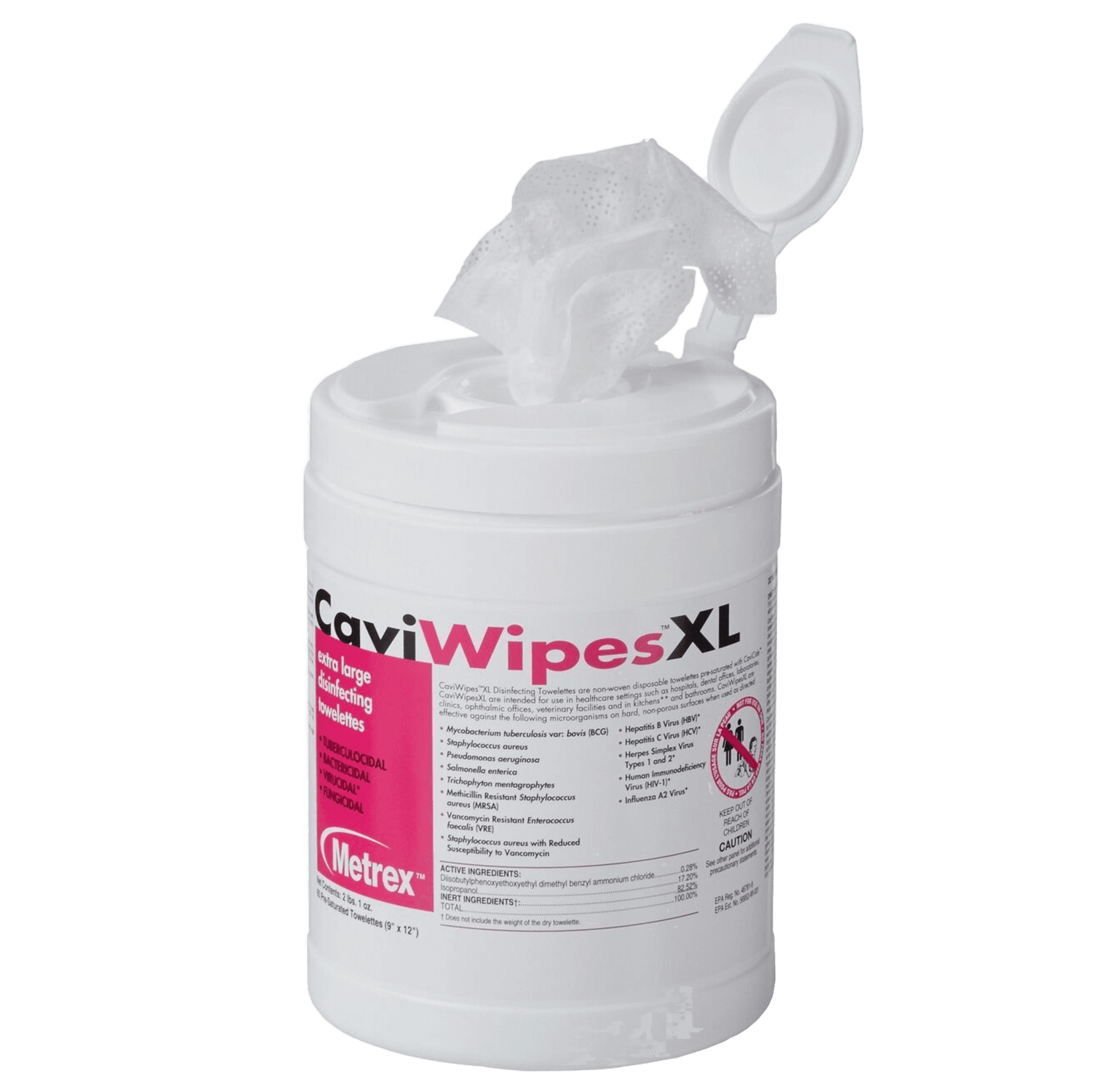 Metrex CaviWipes XL Disposable Surface Disinfectant Towelettes, 66/Can - CaviWipes Towelettes XLarge 66/Cn - Image 1