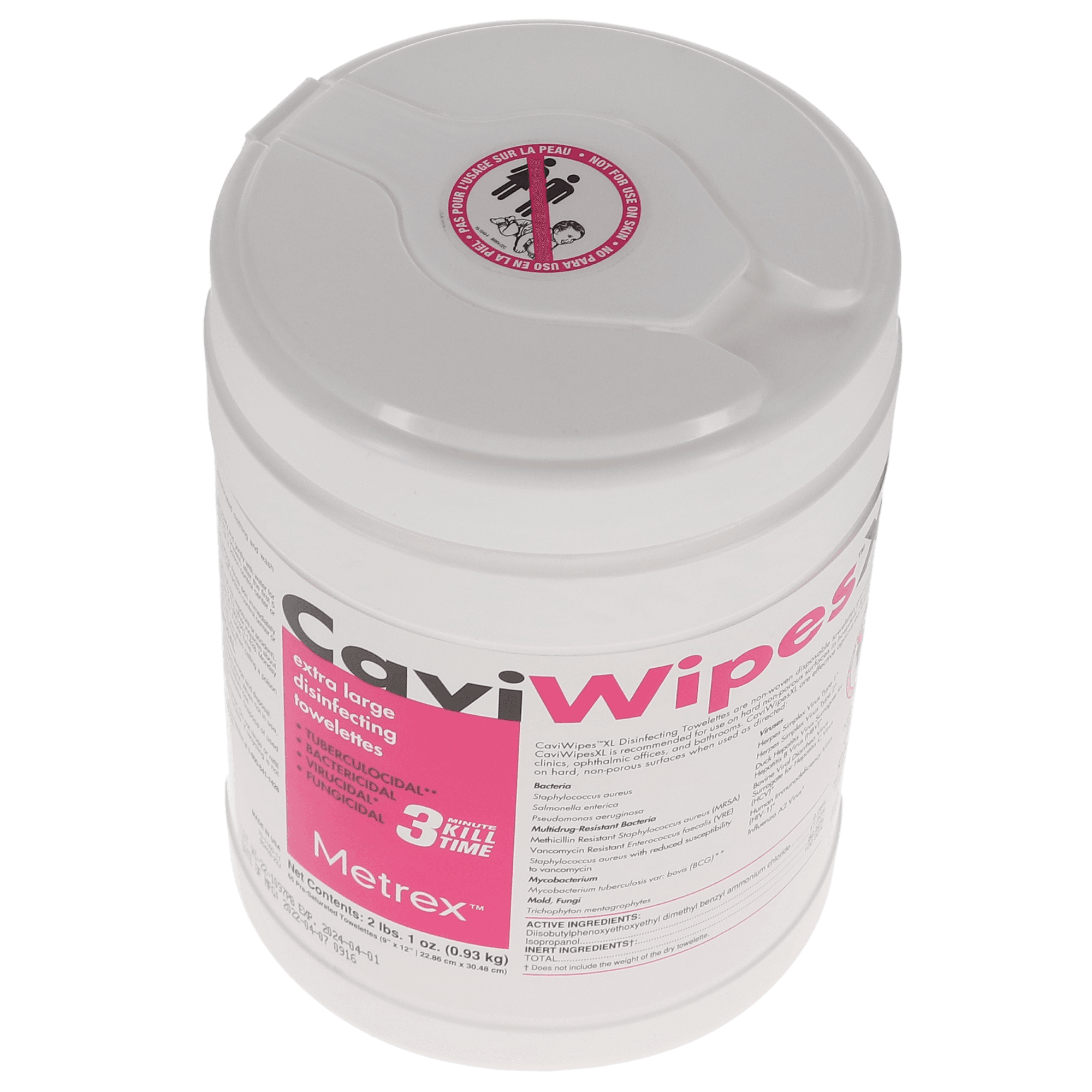 Metrex CaviWipes XL Disposable Surface Disinfectant Towelettes, 66/Can thumbnail 4