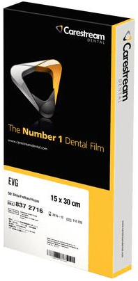 Carestream Ektavision G Panoramic Dental X-Ray Film, 15 cm x 30 cm, Green Sensitive, 400 Speed, 50/Pkg, EVG15 thumbnail 3