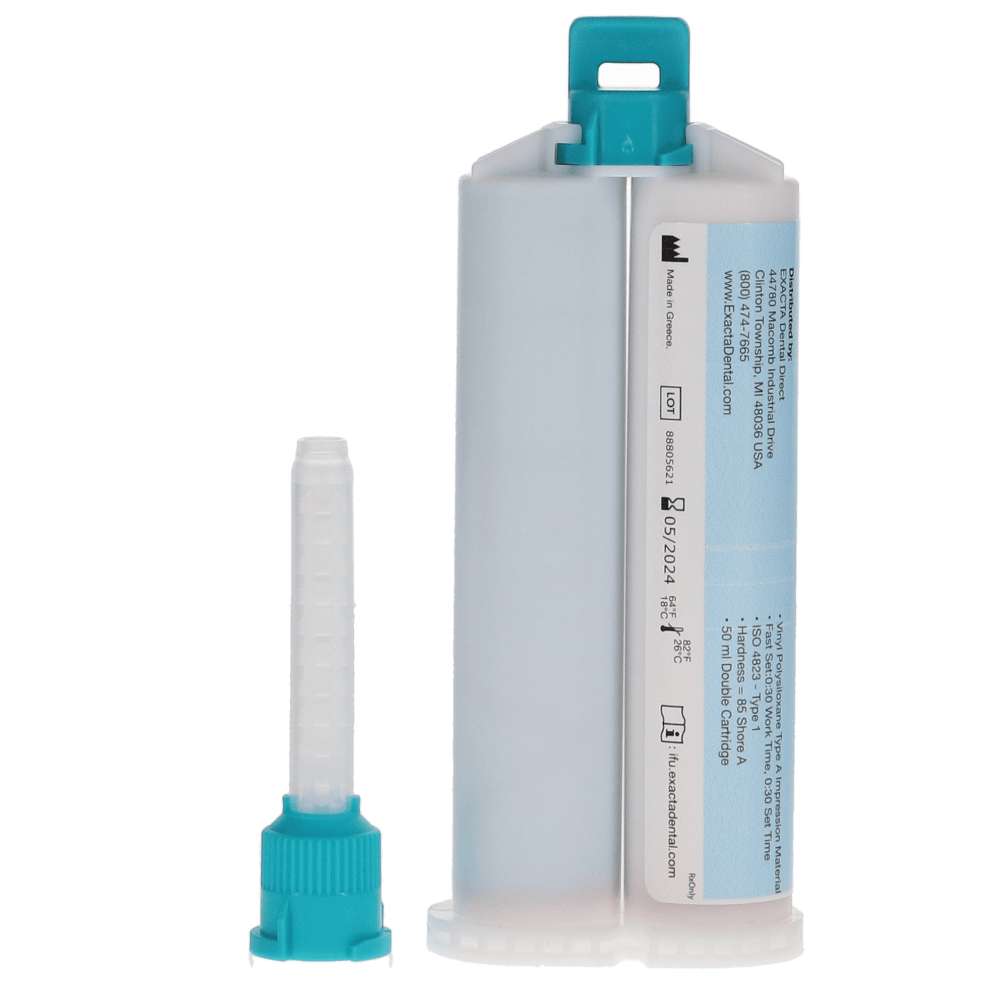 Exacta Fresh Bold Bite Registration Material, Fast Set, 2/Pk, 50ml Cartridge Refill with 6 Mixing Tips, FBBRFS thumbnail 3