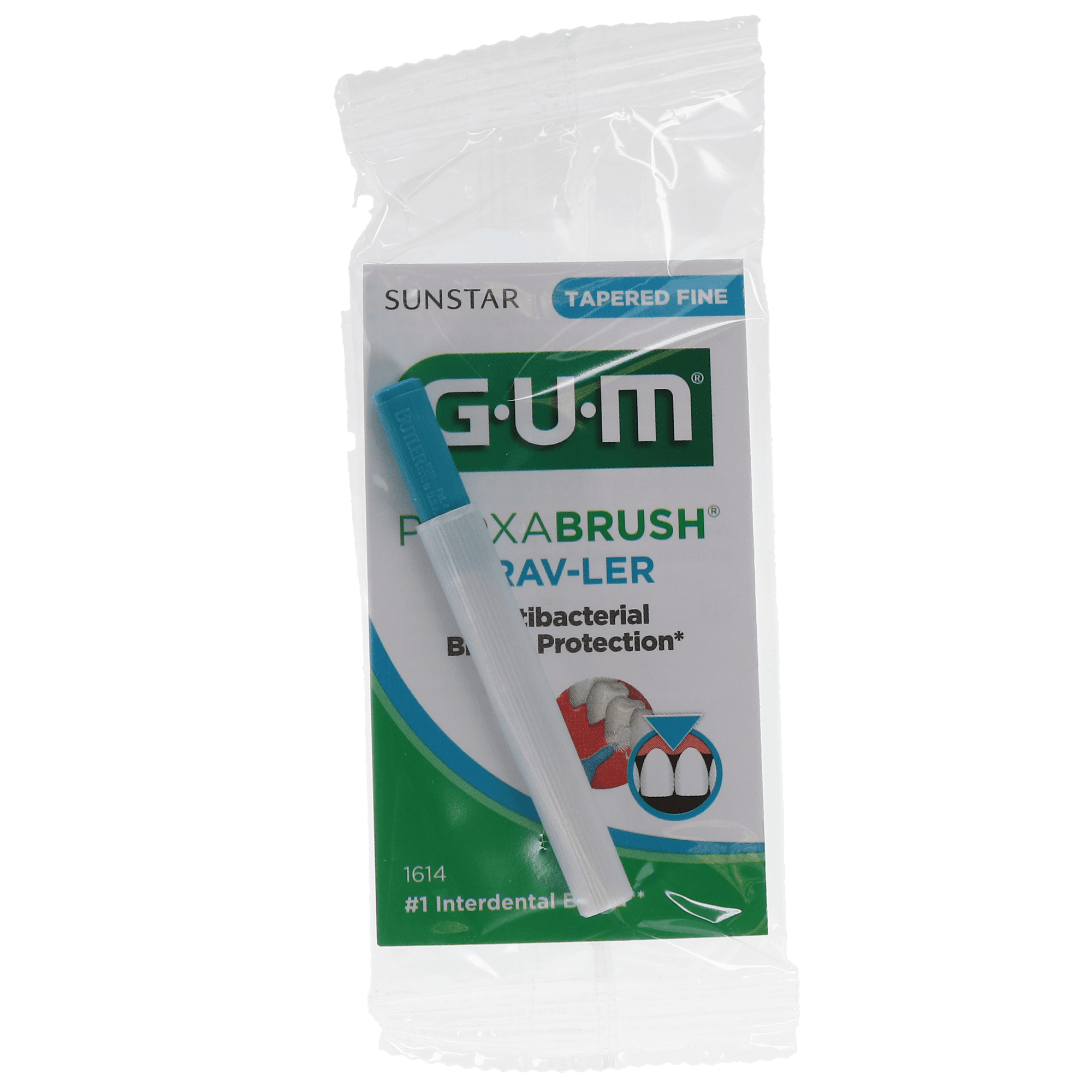 GUM Proxabrush Trav-Ler Interdental Brush, Tapered, 36/Box, 1614PQA thumbnail 3