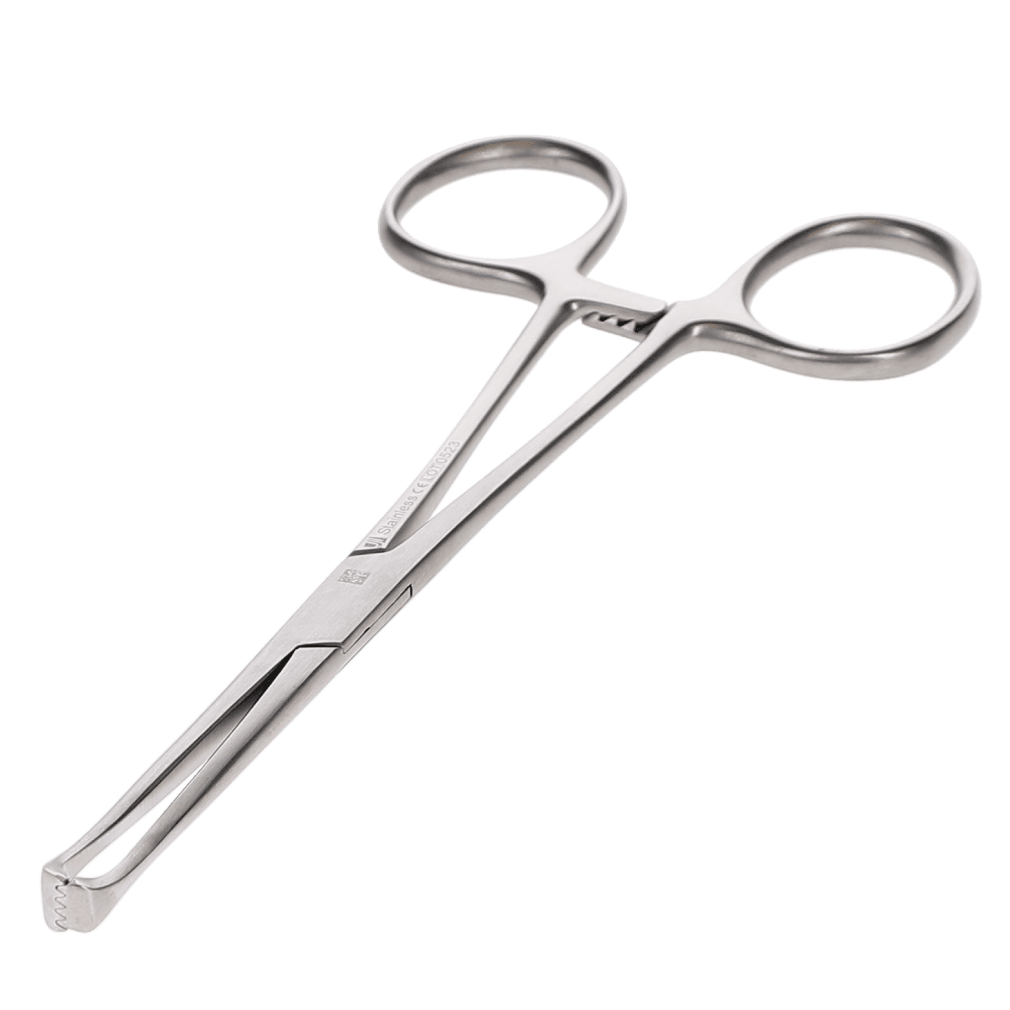 J&J Instruments Allis Tissue Forceps, 6" 4x5 Teeth, Stainless Steel, 24-3010 thumbnail 2