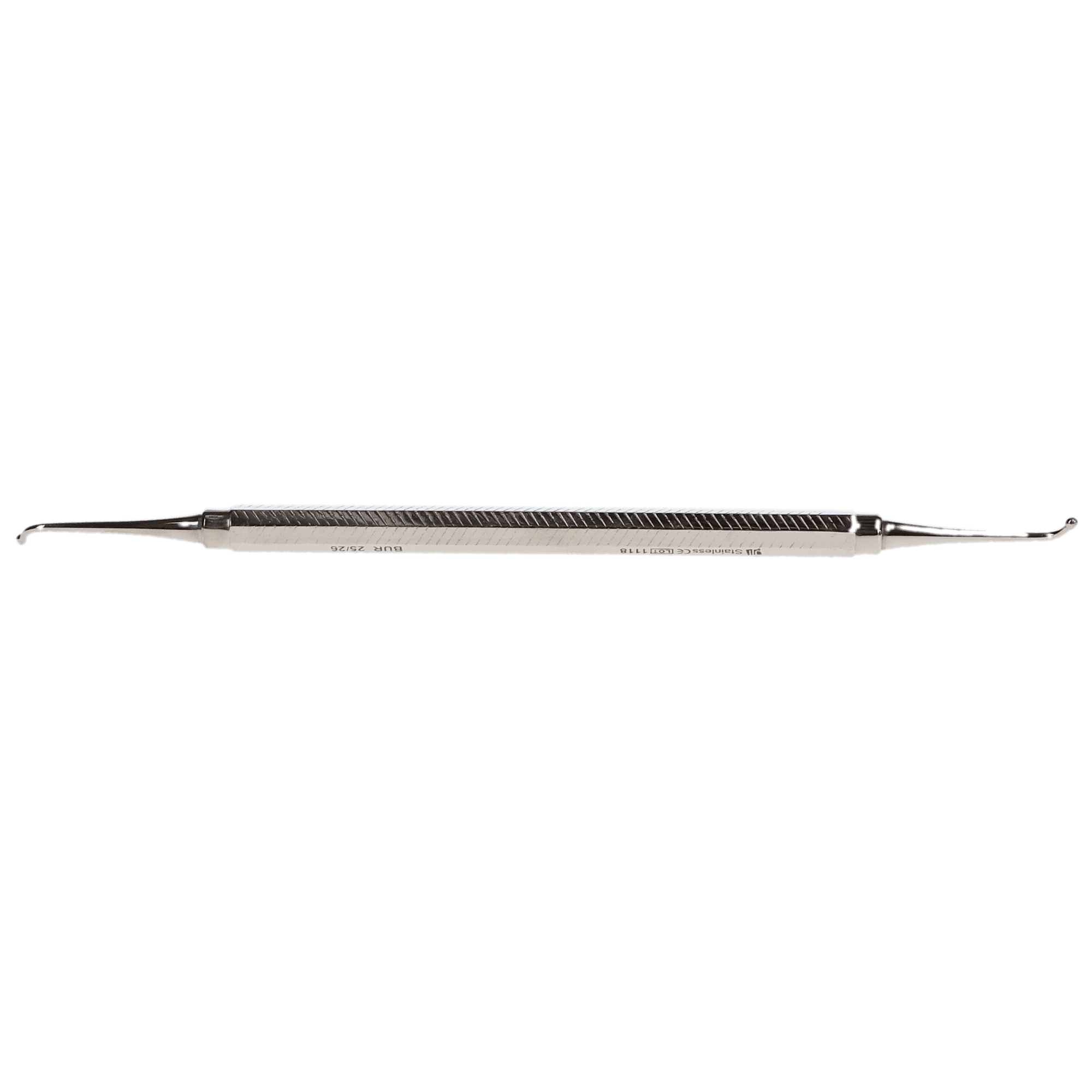 J&J Instruments Ball Burnisher, Double-End, #25/26 (13A), Octagonal Handle, 1/Pk, IN02-504 / 02-504 - Burnisher, Ball, Double-End, Octagonal Handle, # 25/26 (13A), 1/Pk, IN02-504 - Image 1